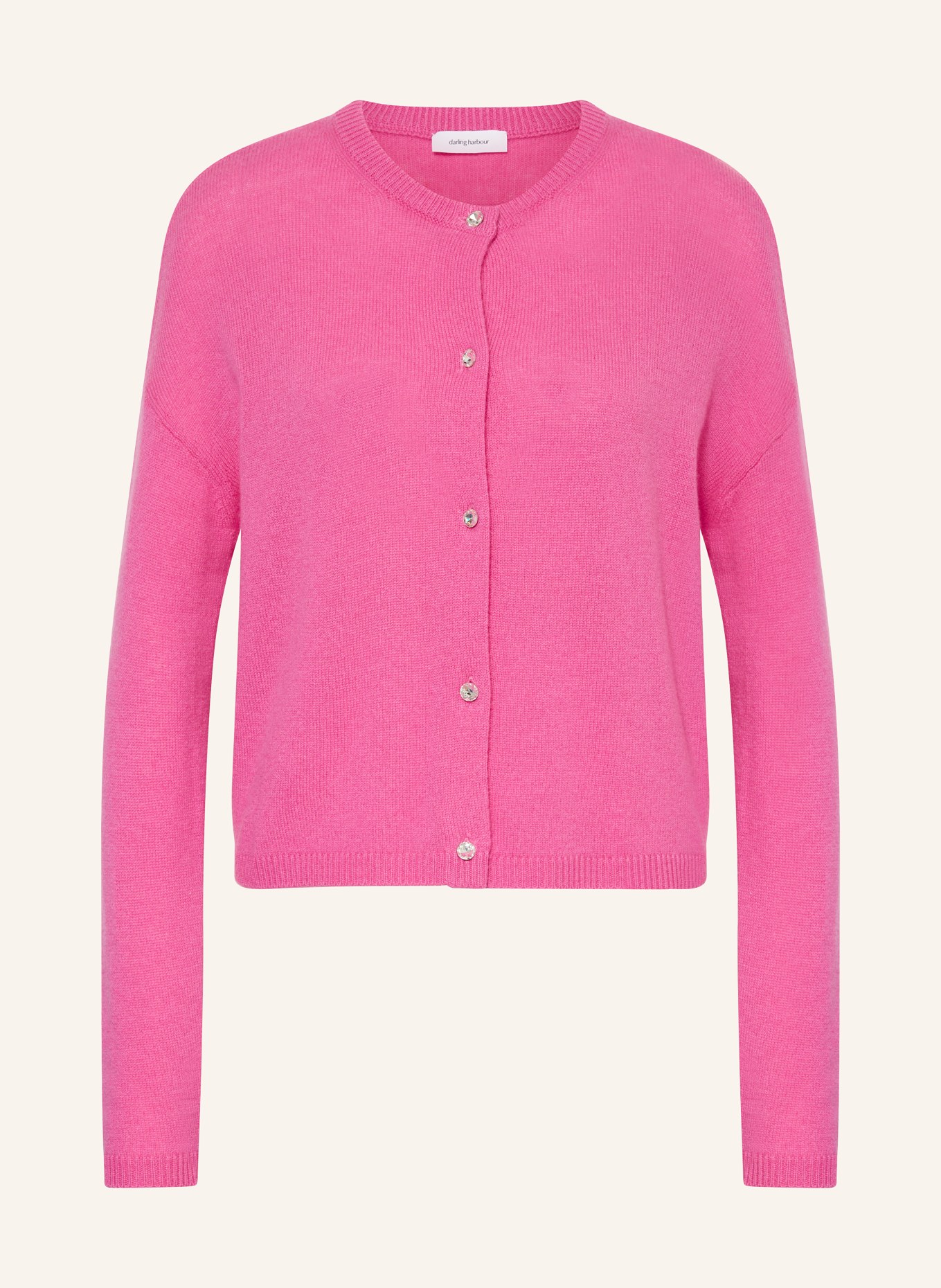 darling harbour Cardigan with cashmere, Color: PINK (Image 1)