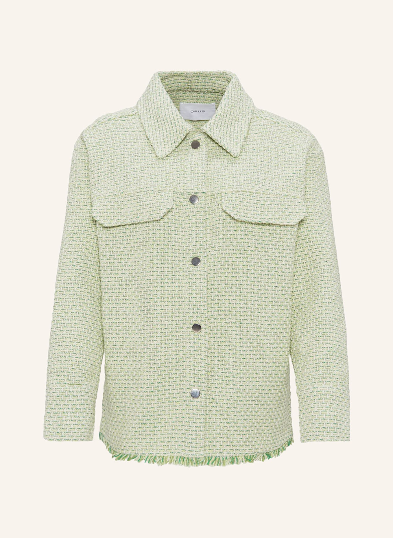OPUS Jacket JATILA, Color: WHITE/ GREEN/ LIGHT GREEN (Image 1)