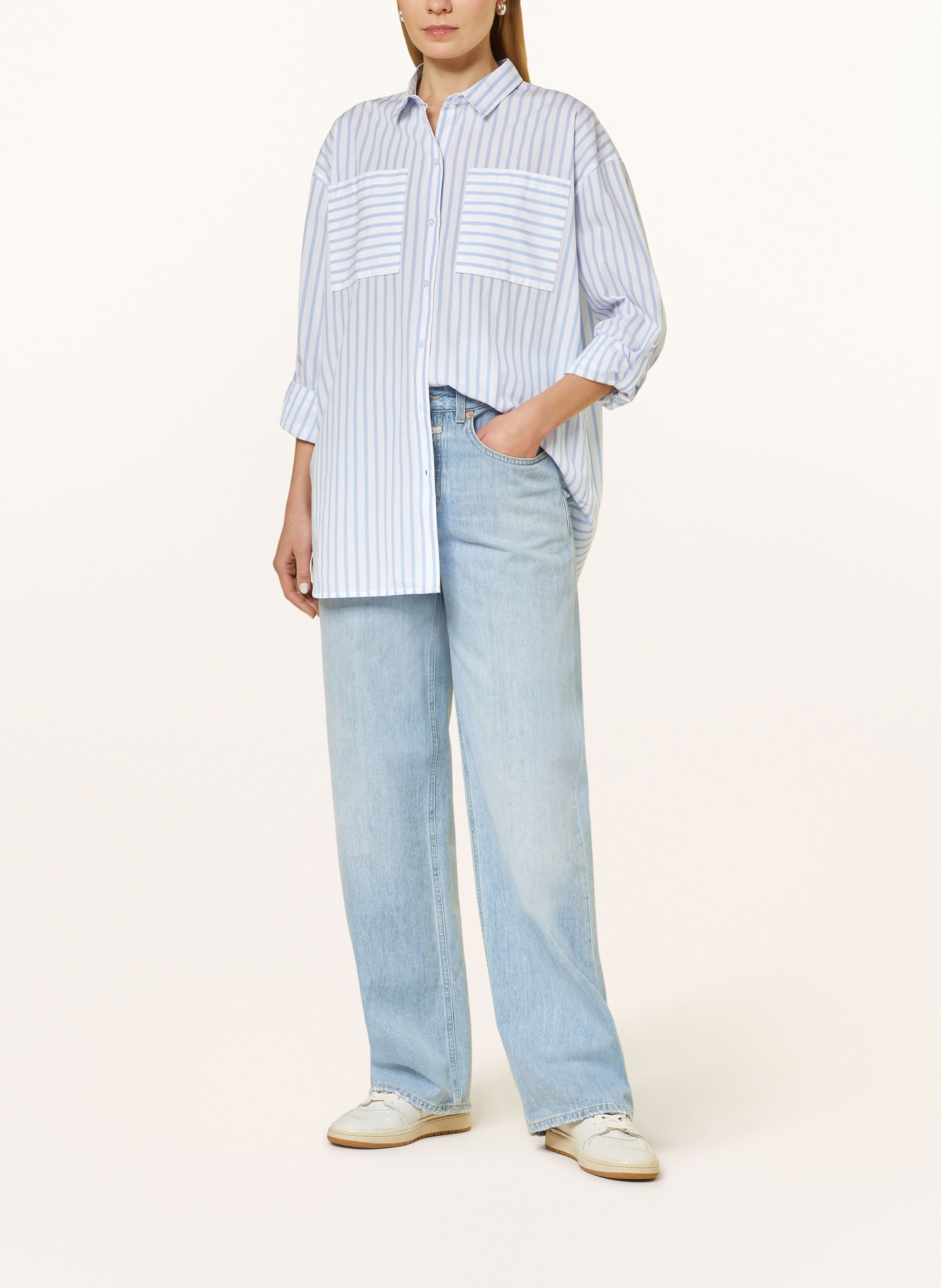 Barbour Hemdbluse NICOLA, Farbe: WEISS/ HELLBLAU (Bild 2)