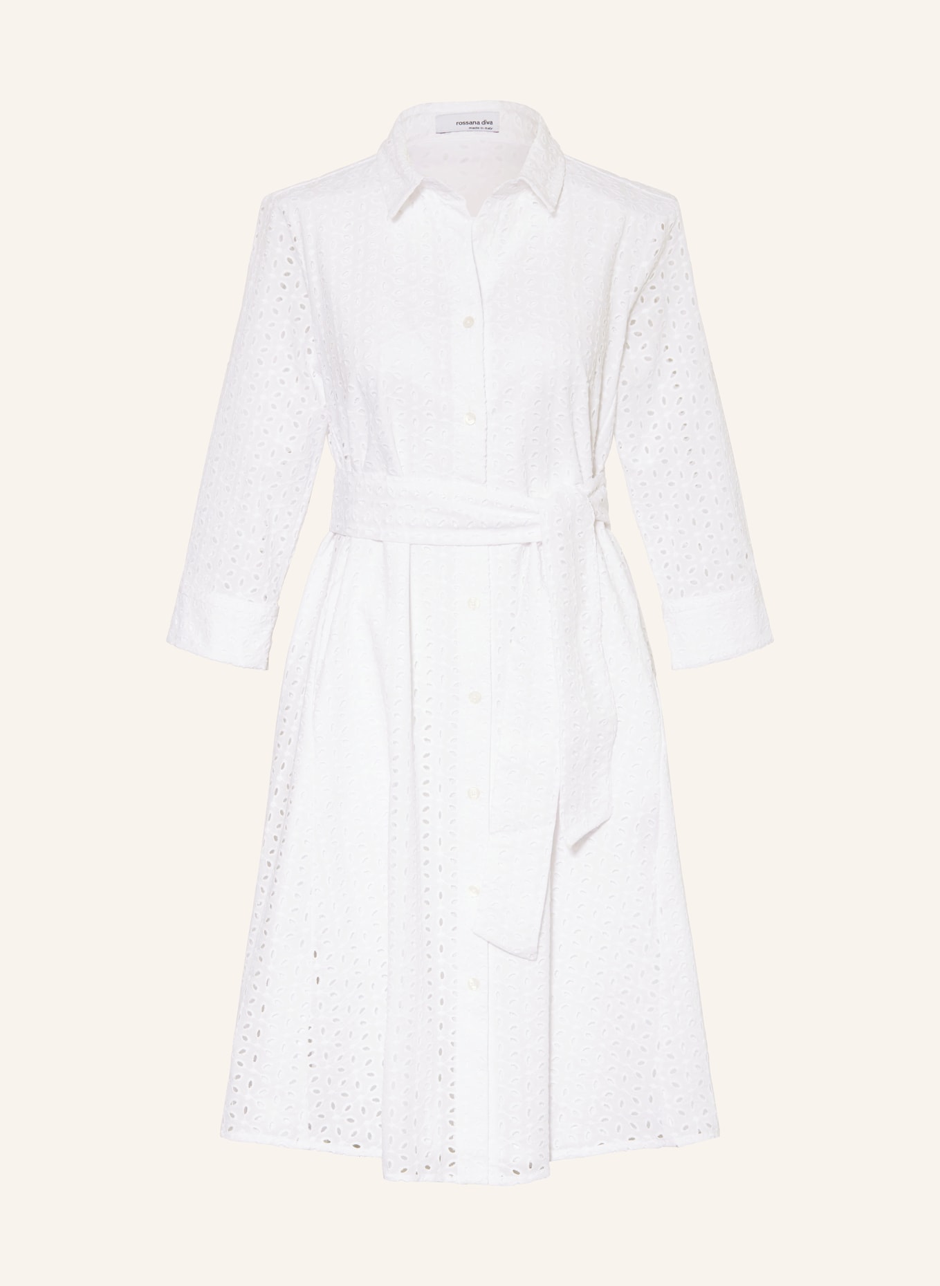 rossana diva Shirt dress in lace, Color: WHITE (Image 1)
