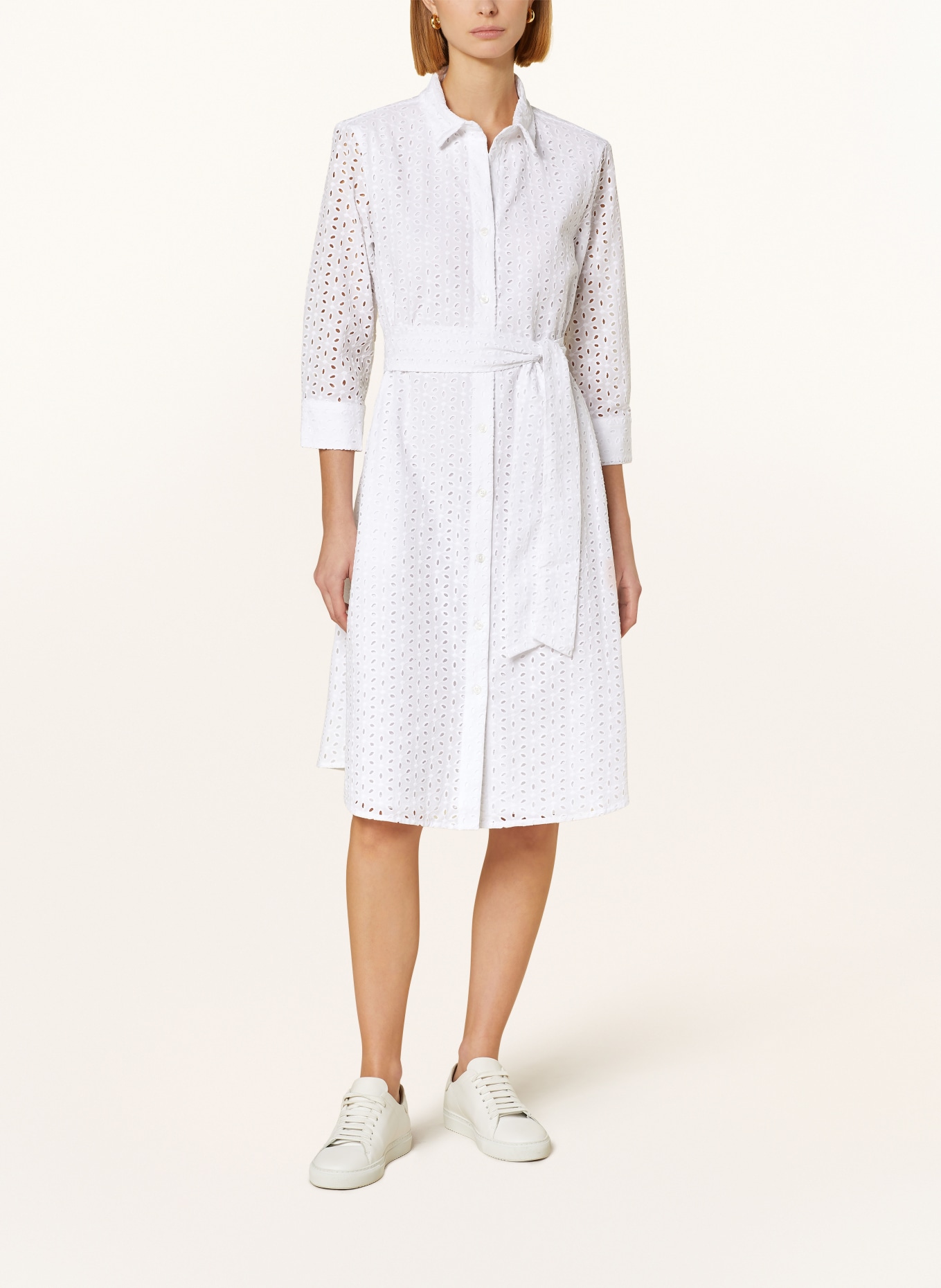 rossana diva Shirt dress in lace, Color: WHITE (Image 2)