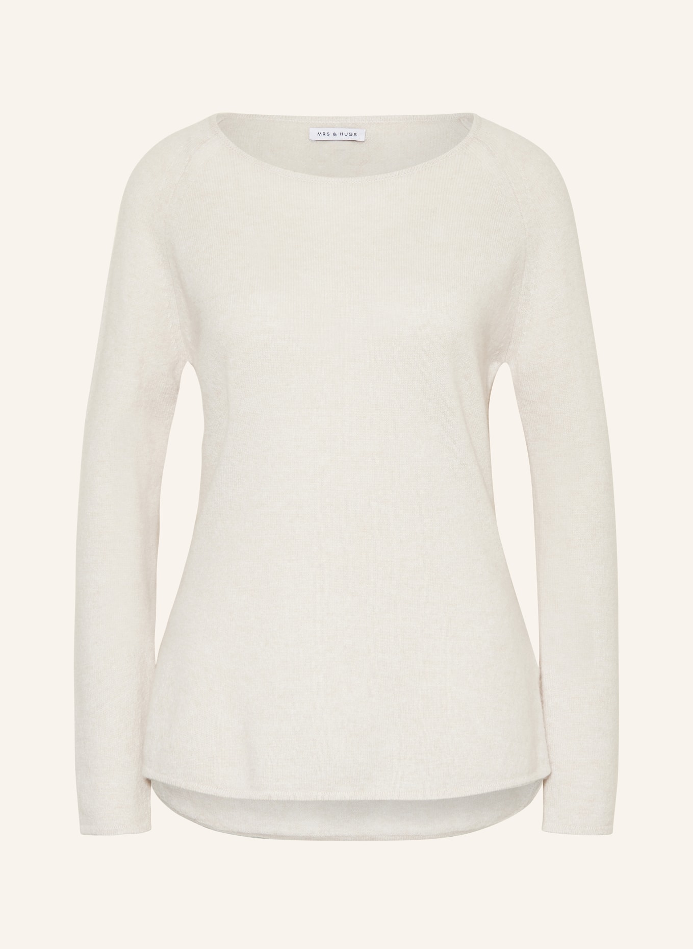 MRS & HUGS Cashmere-Pullover, Farbe: CREME (Bild 1)