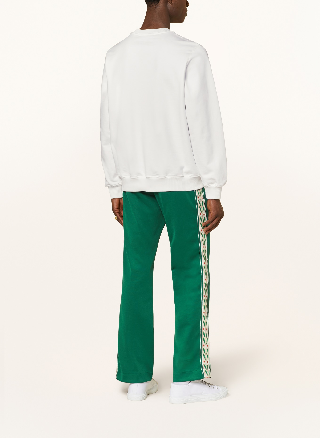 Casablanca Sweatshirt, Color: WHITE/ GREEN/ DARK YELLOW (Image 3)