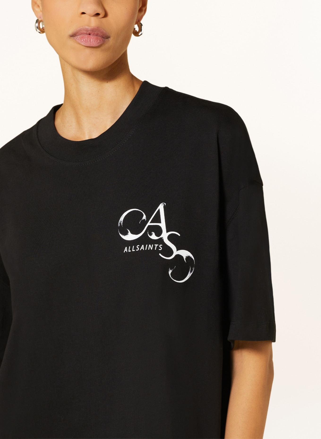 ALLSAINTS T-Shirt MOMENTS, Farbe: SCHWARZ/ WEISS (Bild 4)