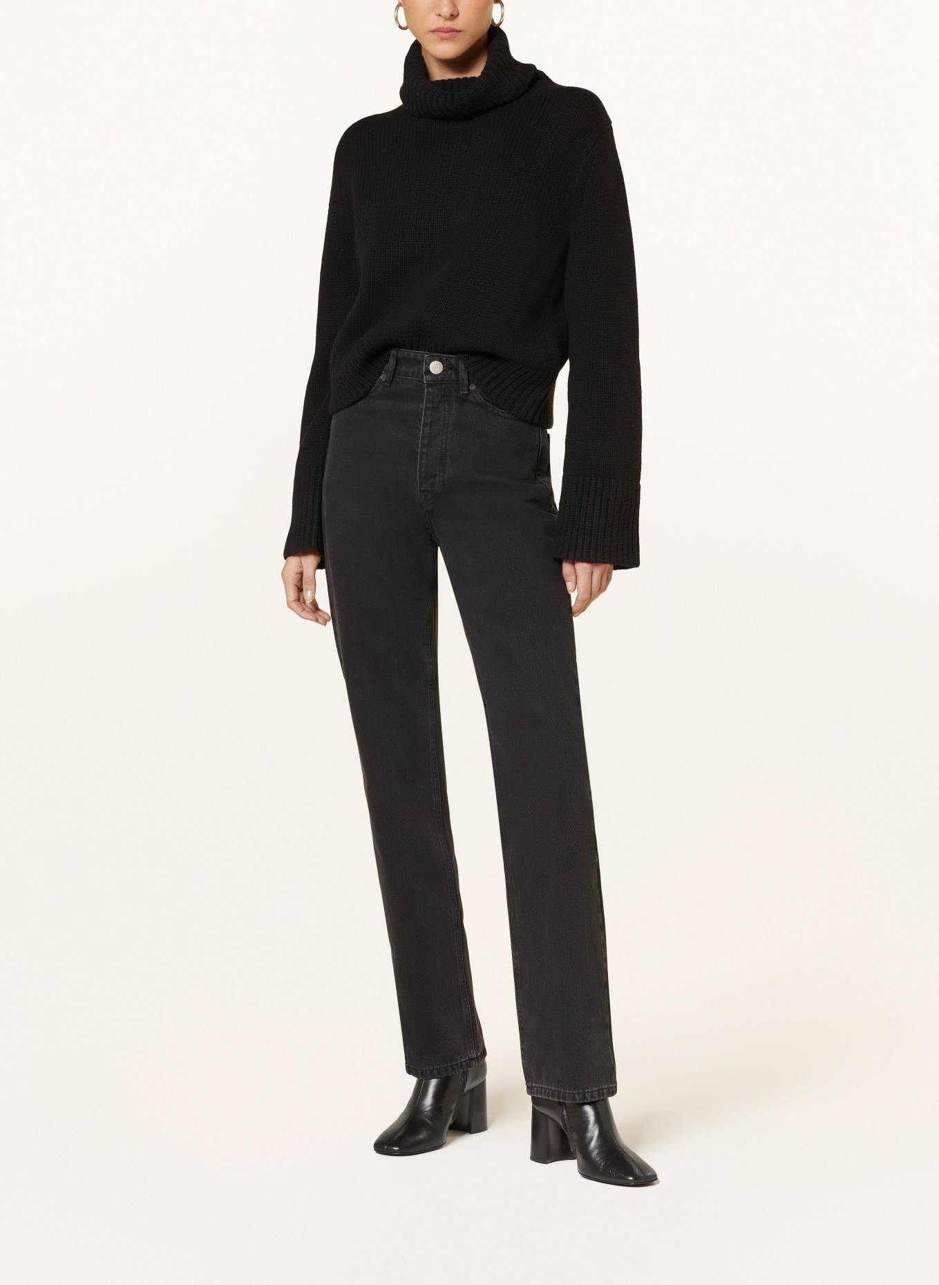 BY MALENE BIRGER Straight jeans MILIUMLO, Color: BLACK (Image 2)