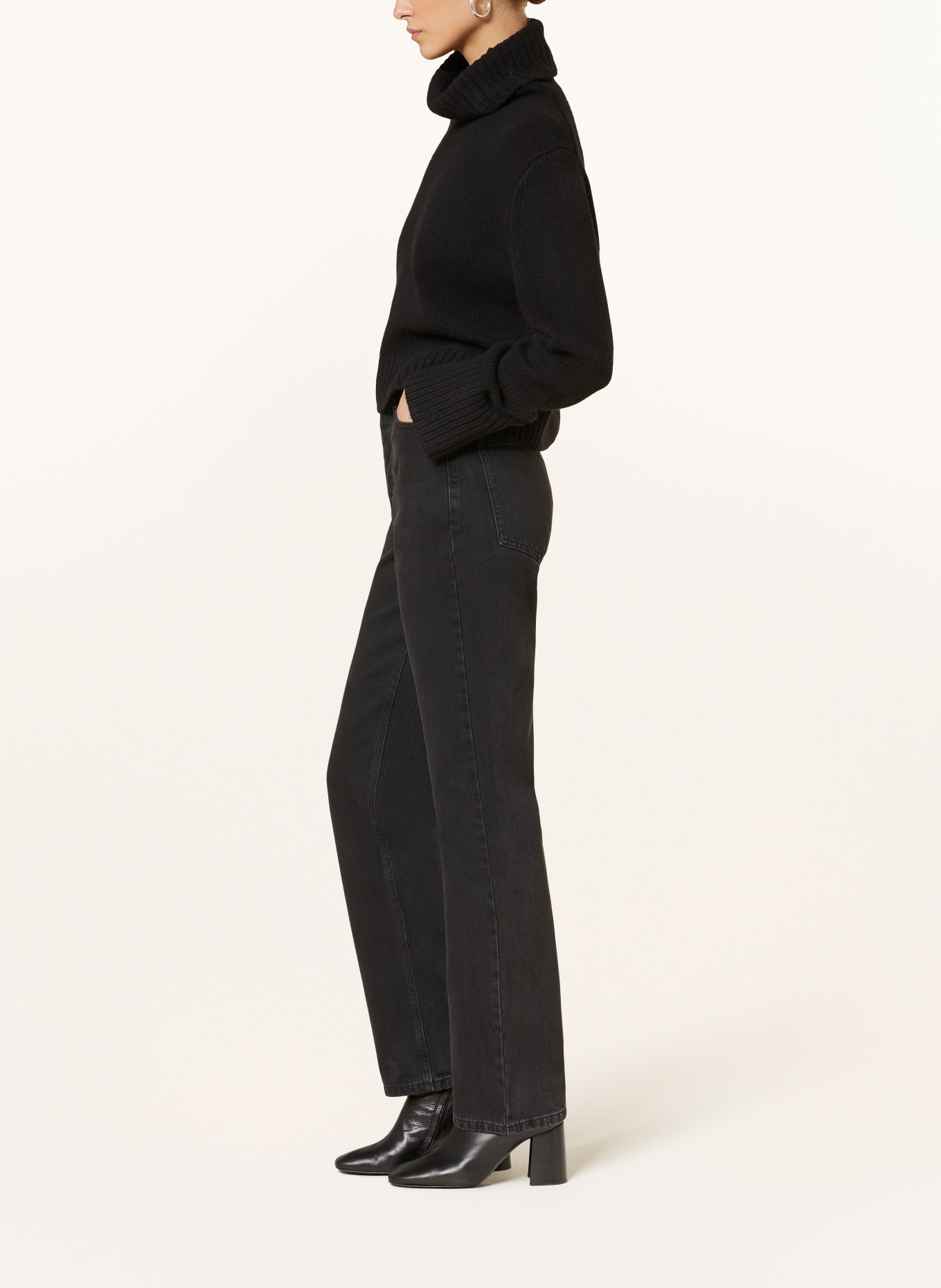 BY MALENE BIRGER Straight jeans MILIUMLO, Color: BLACK (Image 4)