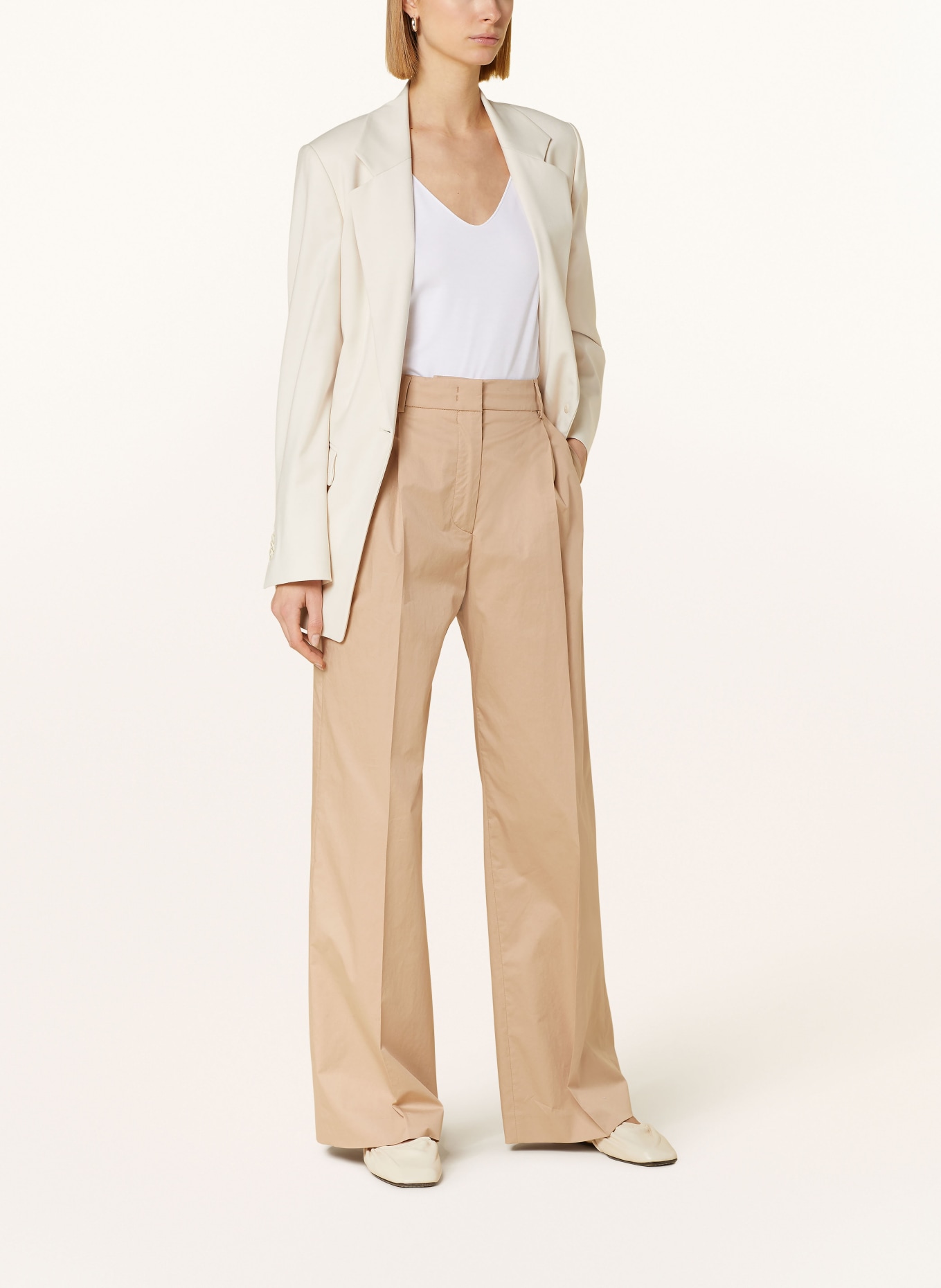 PESERICO EASY Wide leg trousers, Color: CAMEL (Image 2)