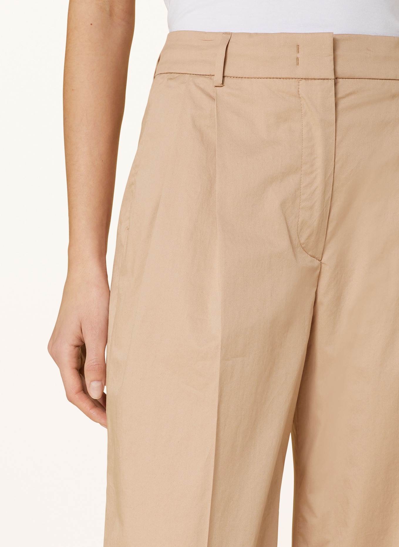 PESERICO EASY Wide leg trousers, Color: CAMEL (Image 5)
