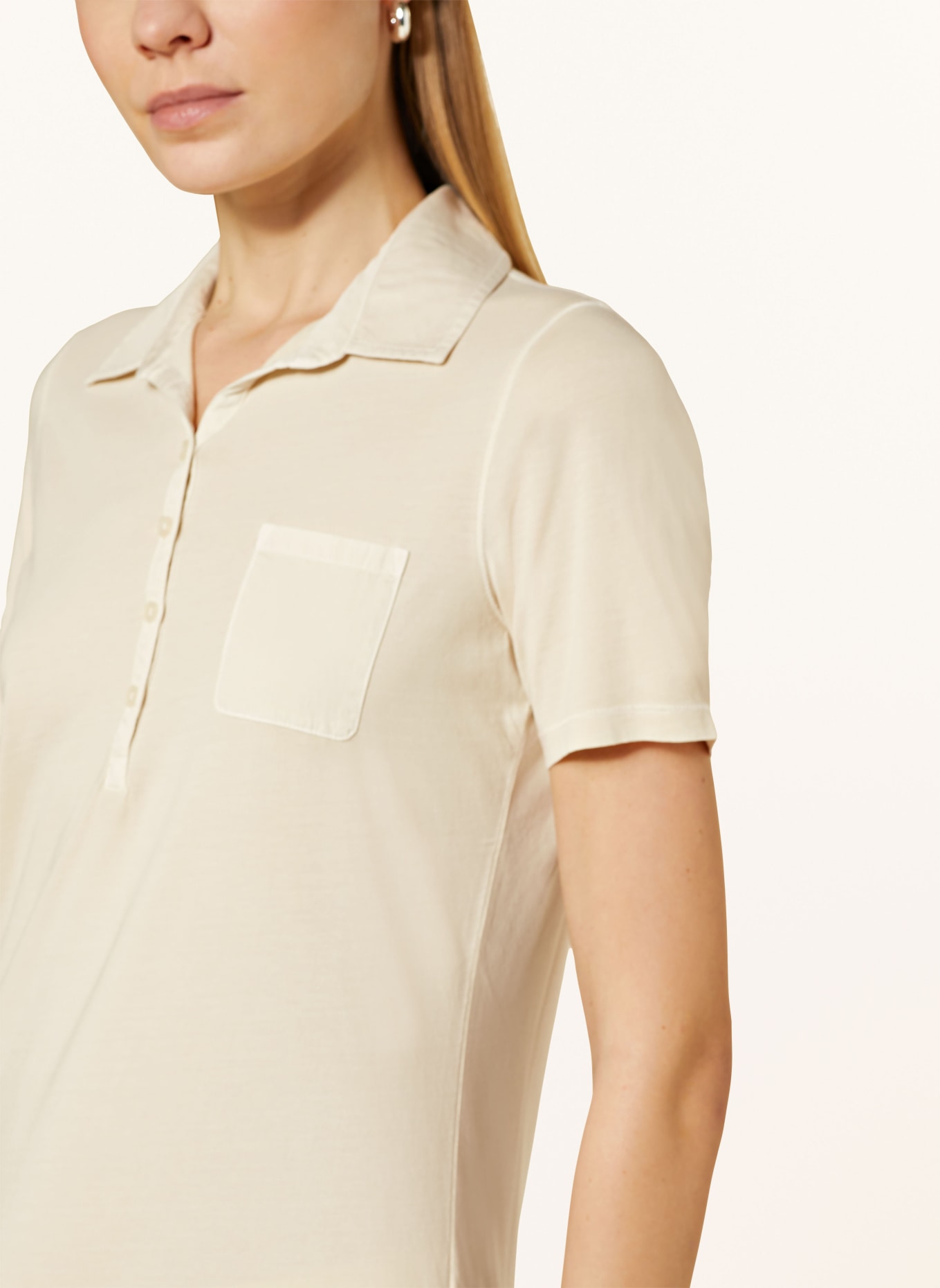 Marc O'Polo Jersey polo shirt, Color: LIGHT BROWN (Image 4)