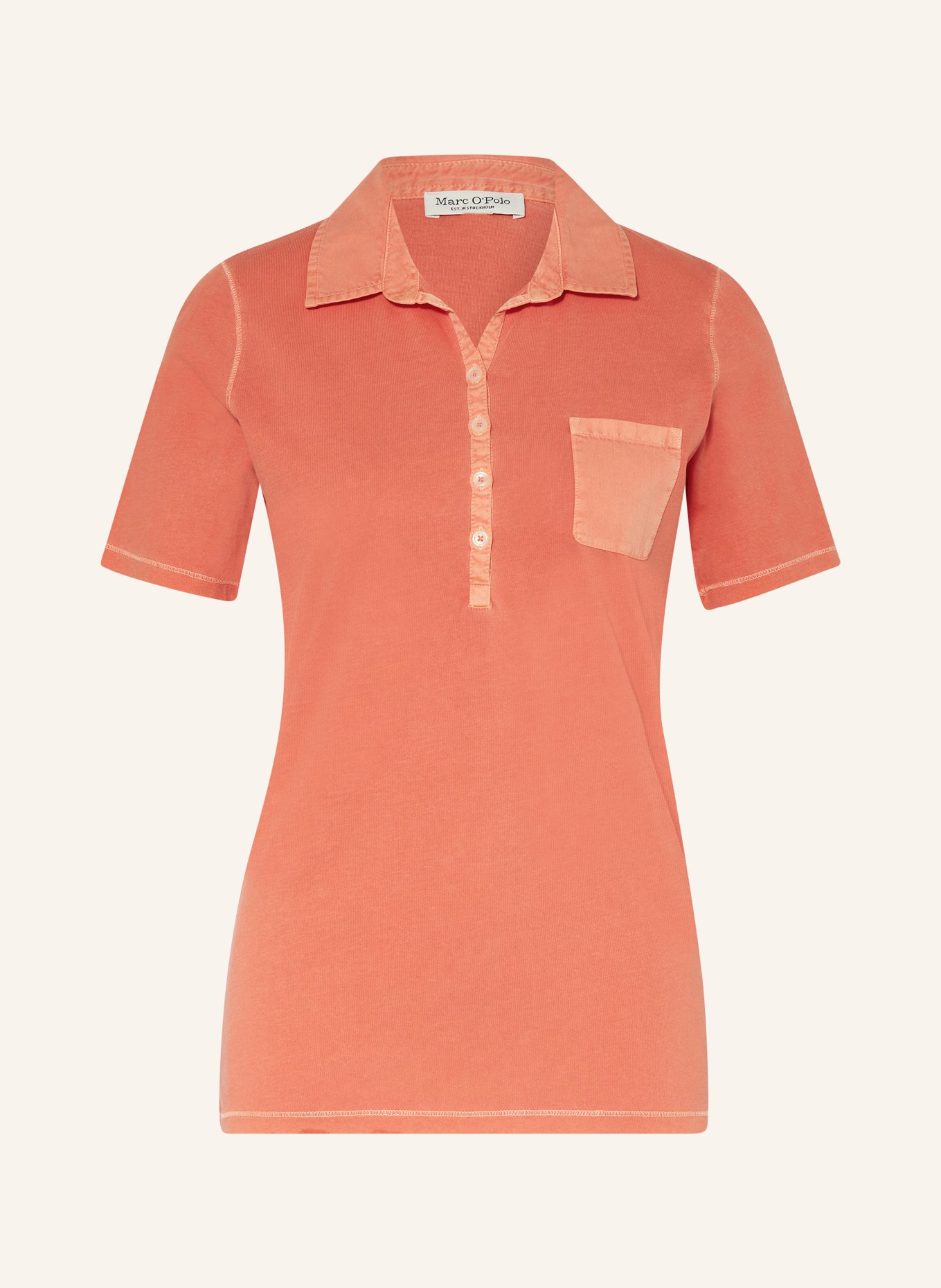 Marc O'Polo Jersey polo shirt, Color: ORANGE (Image 1)