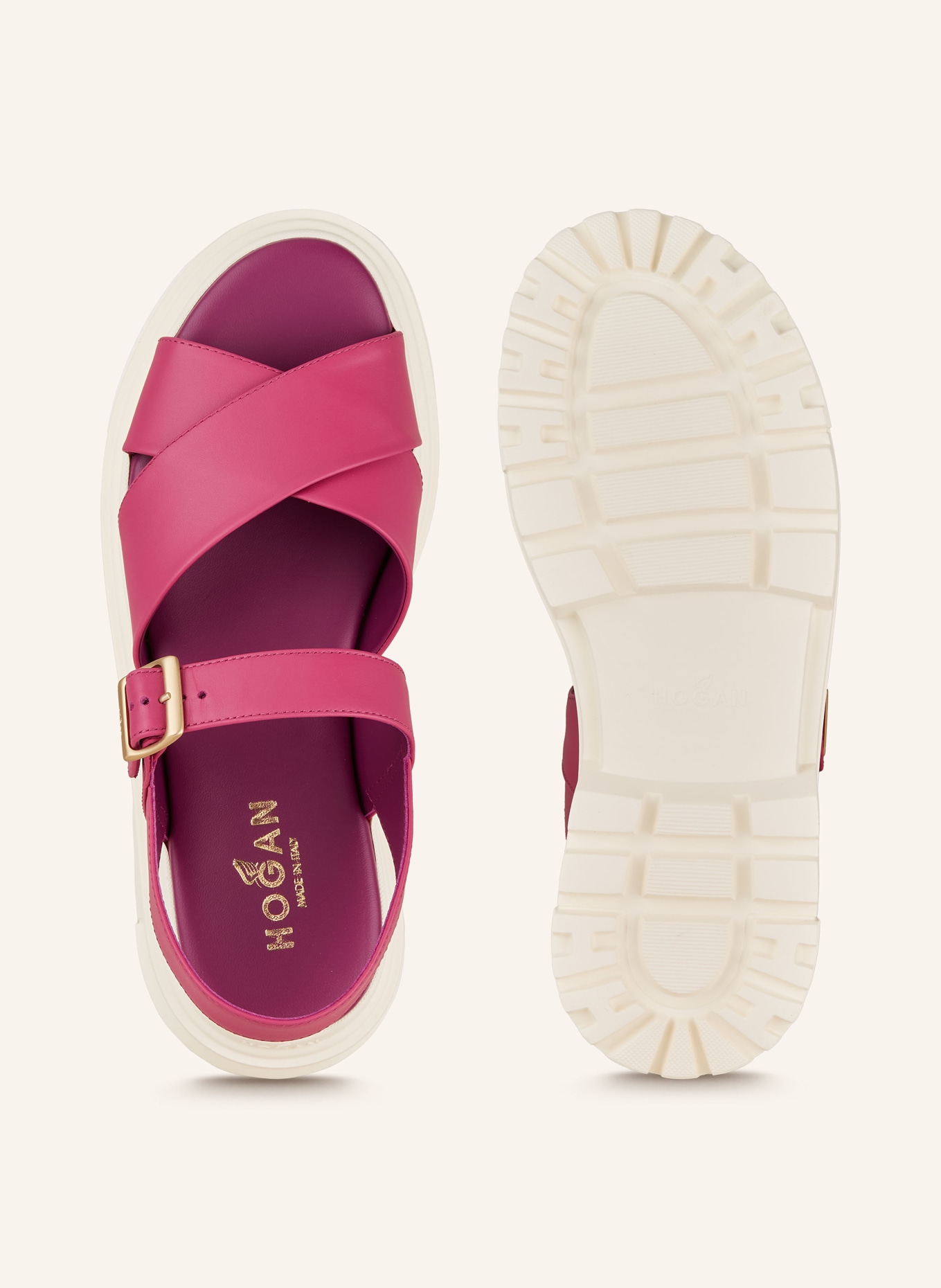 HOGAN Platform sandals, Color: FUCHSIA (Image 5)