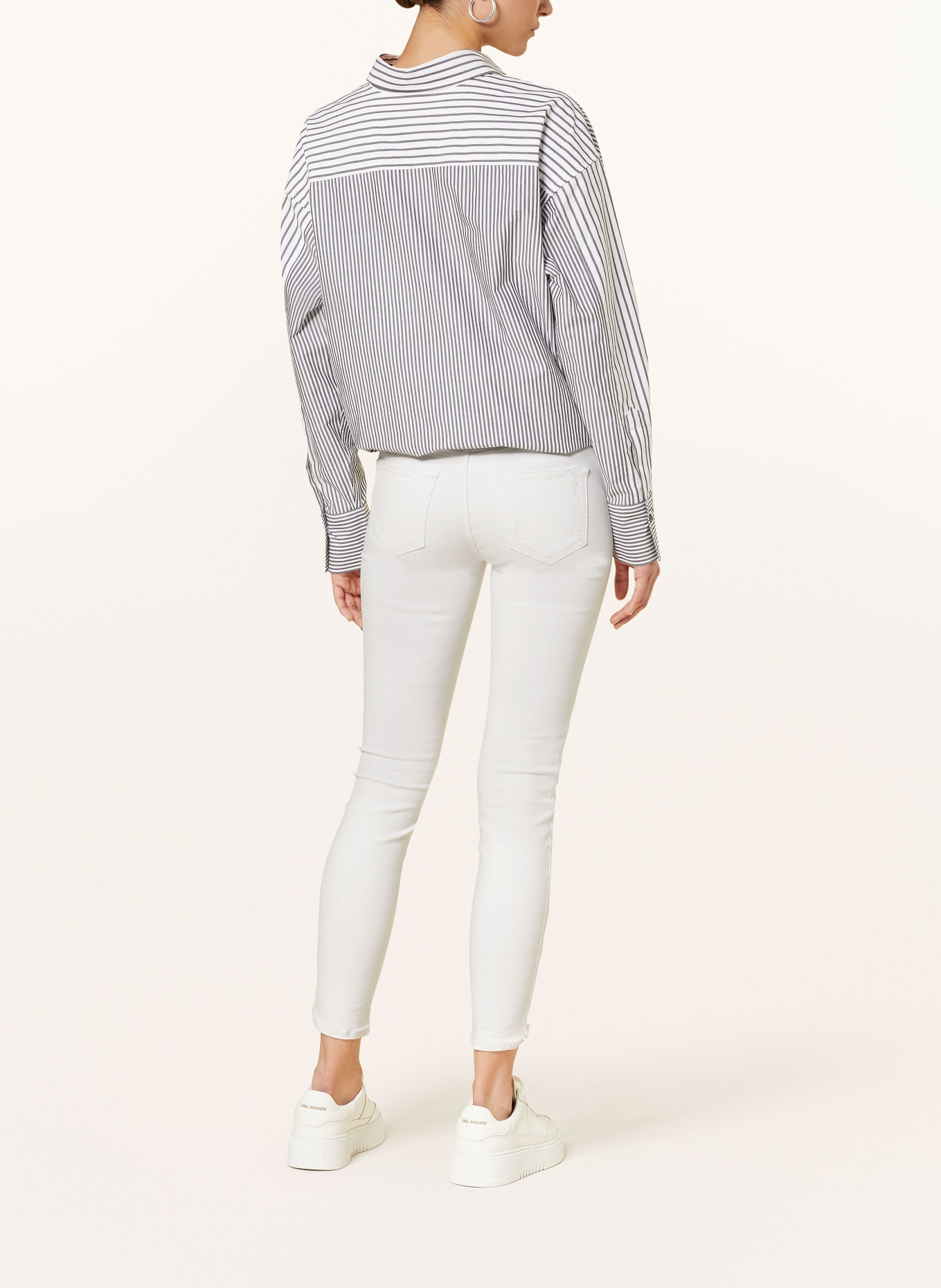 TRUE RELIGION Skinny Jeans HALLE, Color: 1700 DESTROYED OPTIC WHITE (Image 3)
