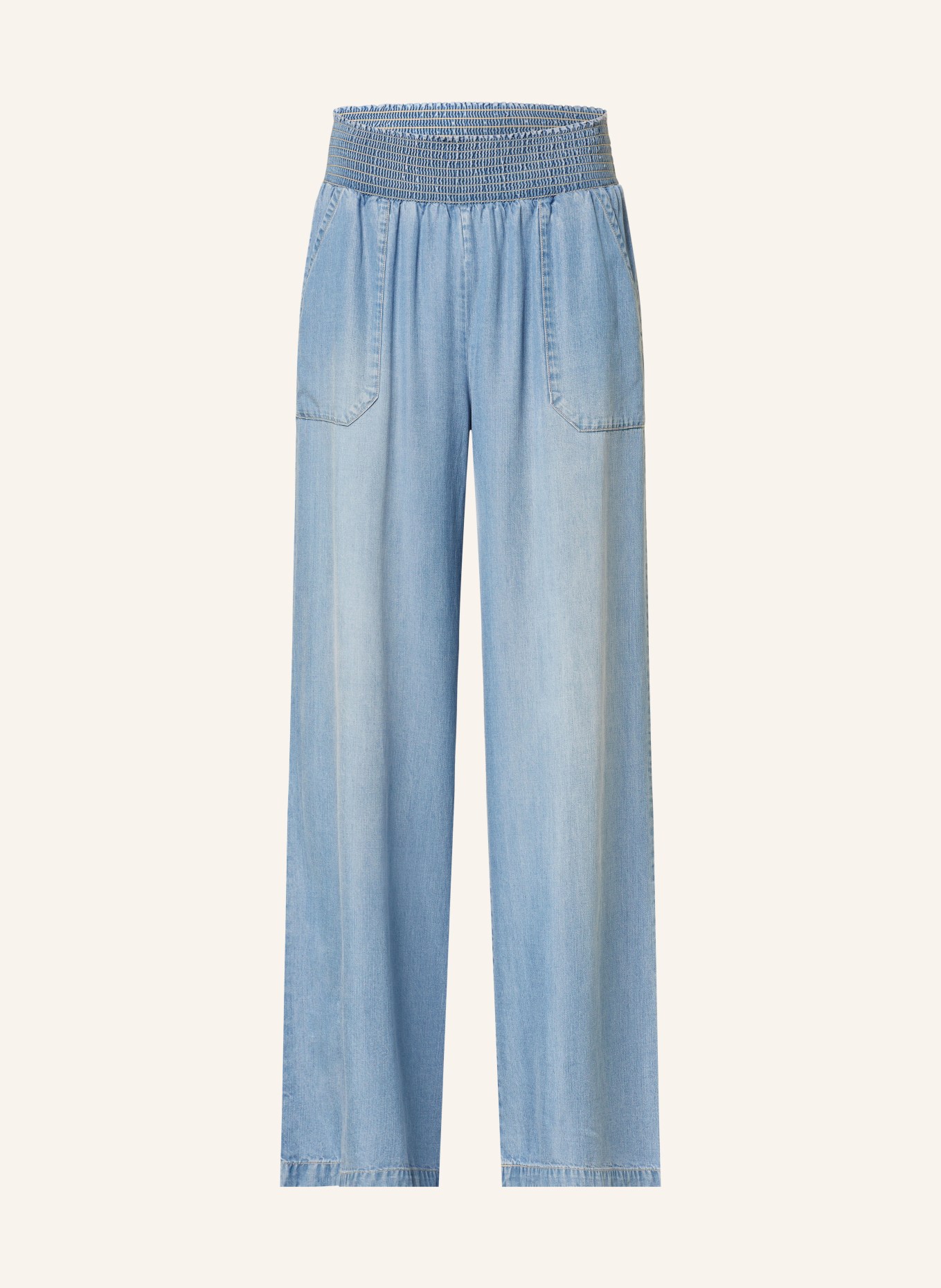 TRUE RELIGION Wide leg trousers in denim look, Color: LIGHT BLUE (Image 1)