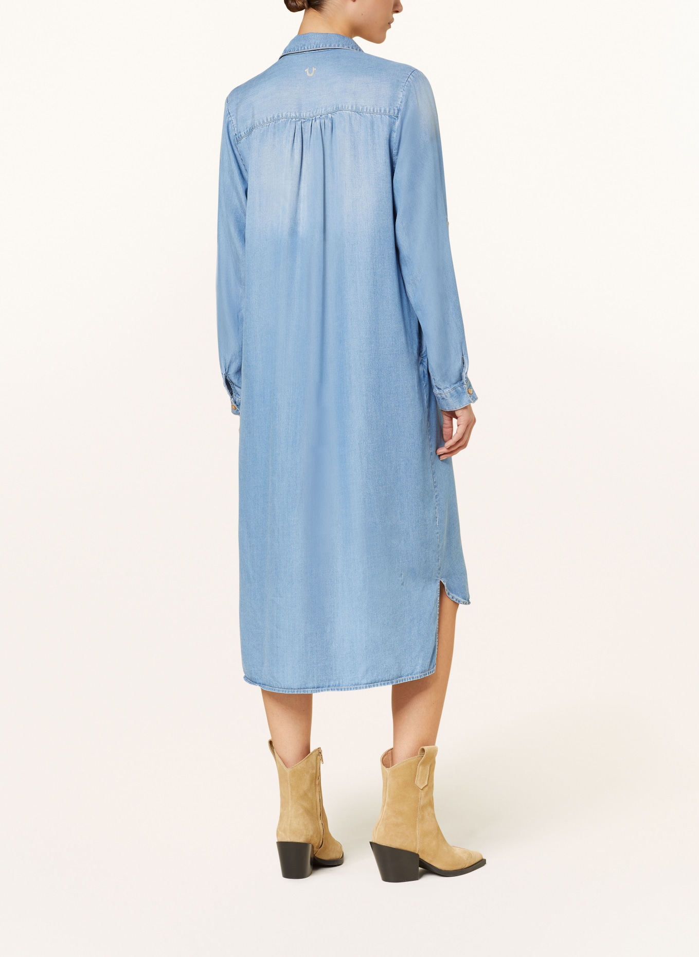 TRUE RELIGION Sukienka NEW UTILITY w stylu jeansowym, Kolor: JASNONIEBIESKI (Obrazek 3)