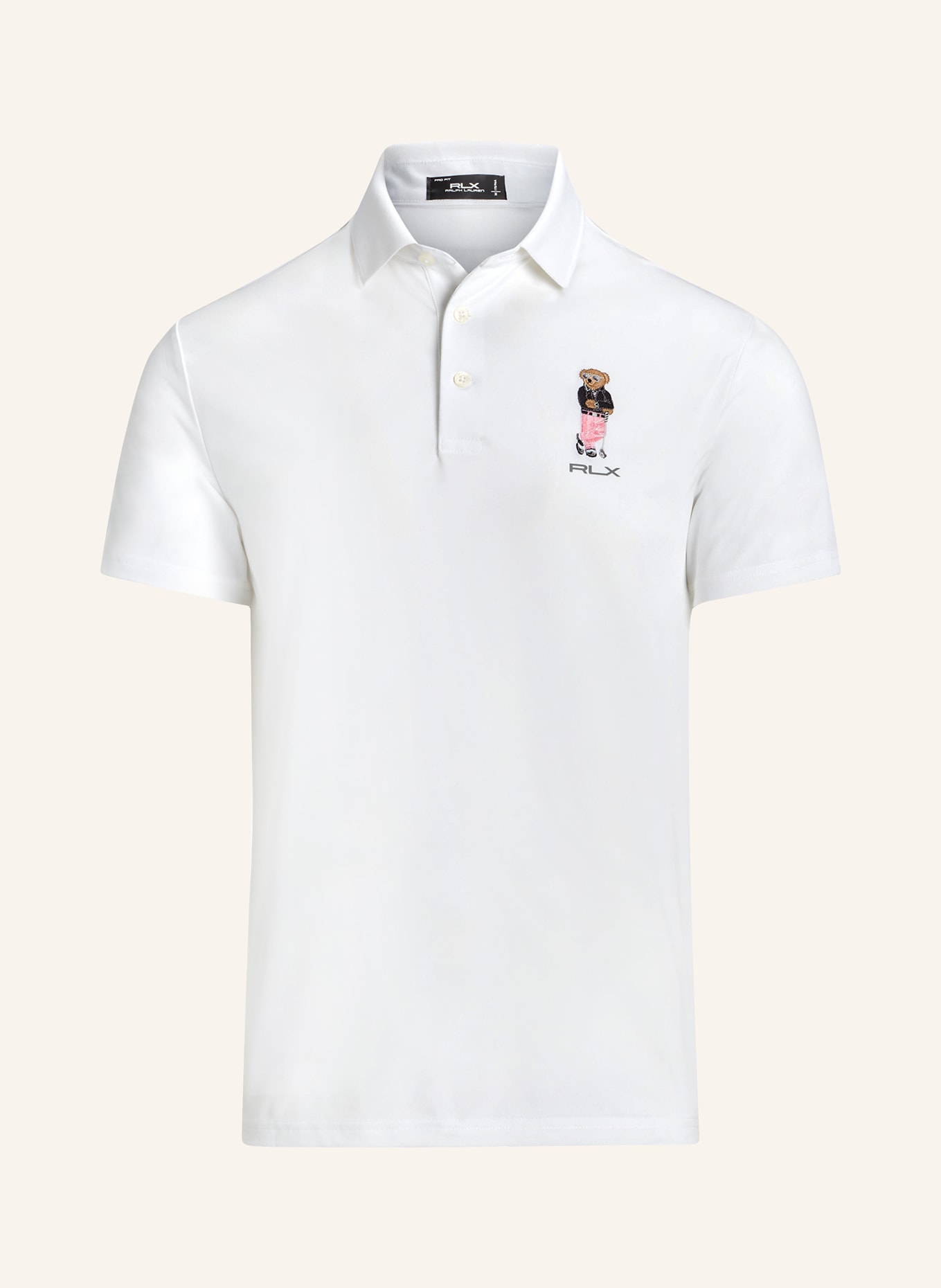 RLX RALPH LAUREN Piqué-Poloshirt Tailored Fit, Farbe: WEISS (Bild 1)