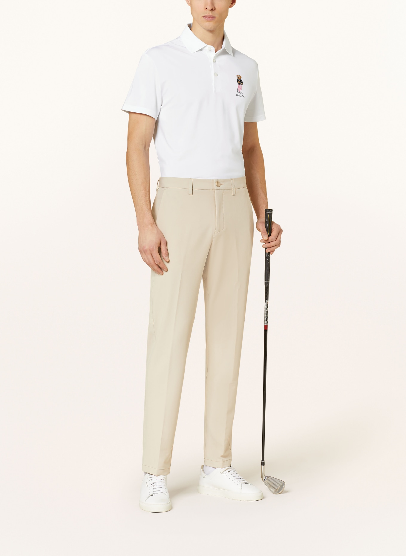 RLX RALPH LAUREN Piqué-Poloshirt Tailored Fit, Farbe: WEISS (Bild 2)
