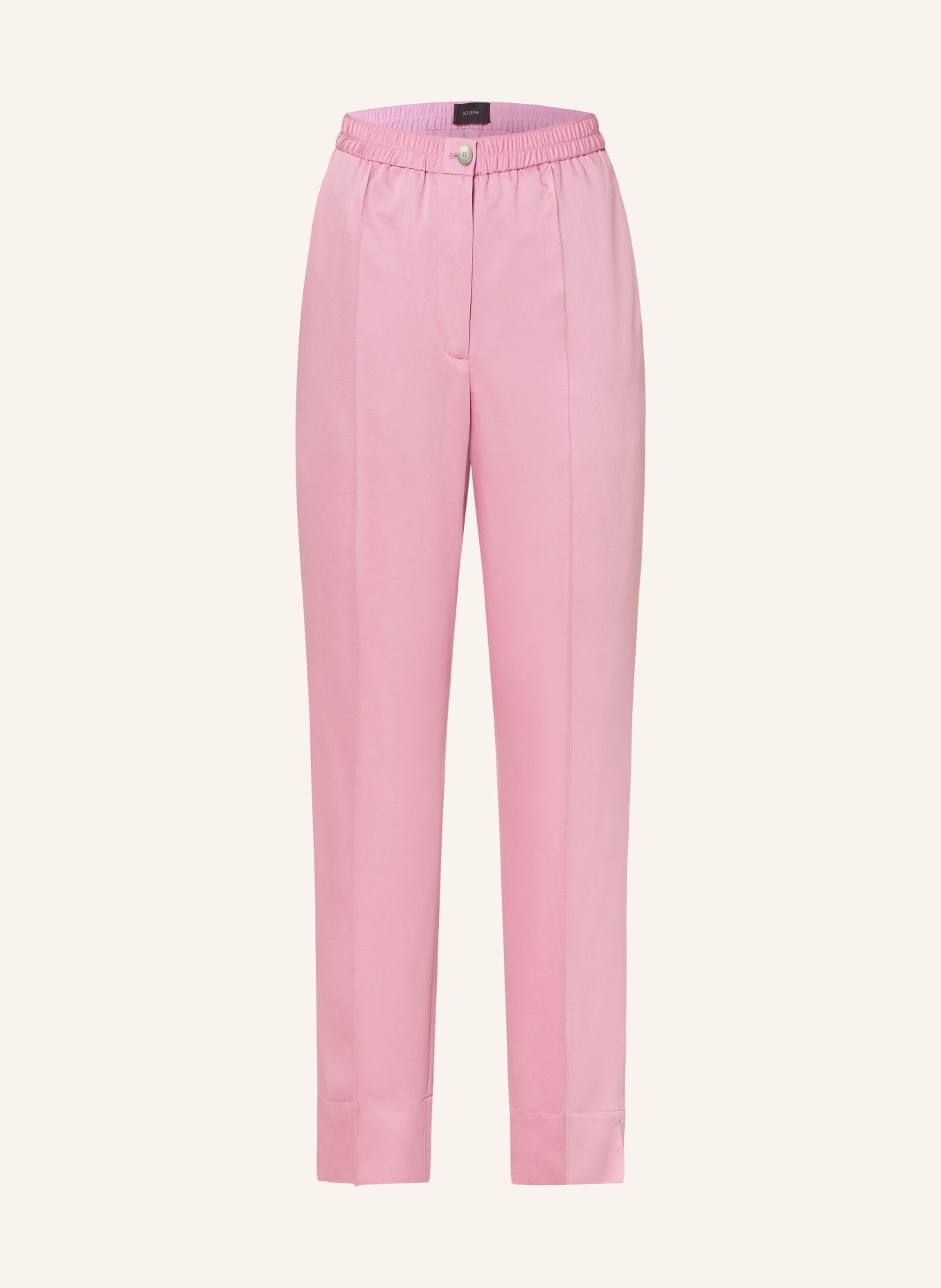 JOSEPH 7/8 trousers TOTTENHAM in jersey, Color: PINK (Image 1)