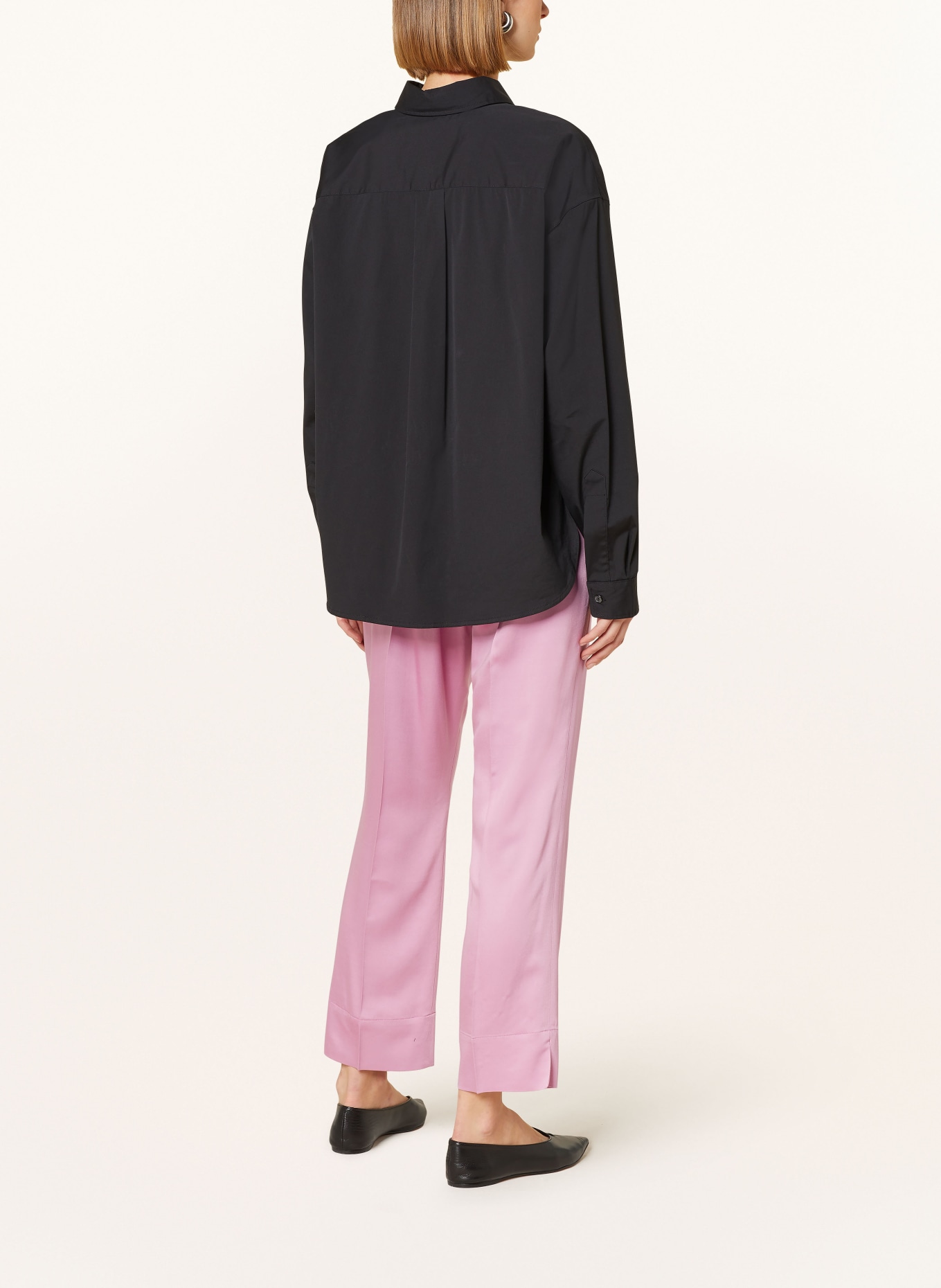 JOSEPH 7/8 trousers TOTTENHAM in jersey, Color: PINK (Image 3)