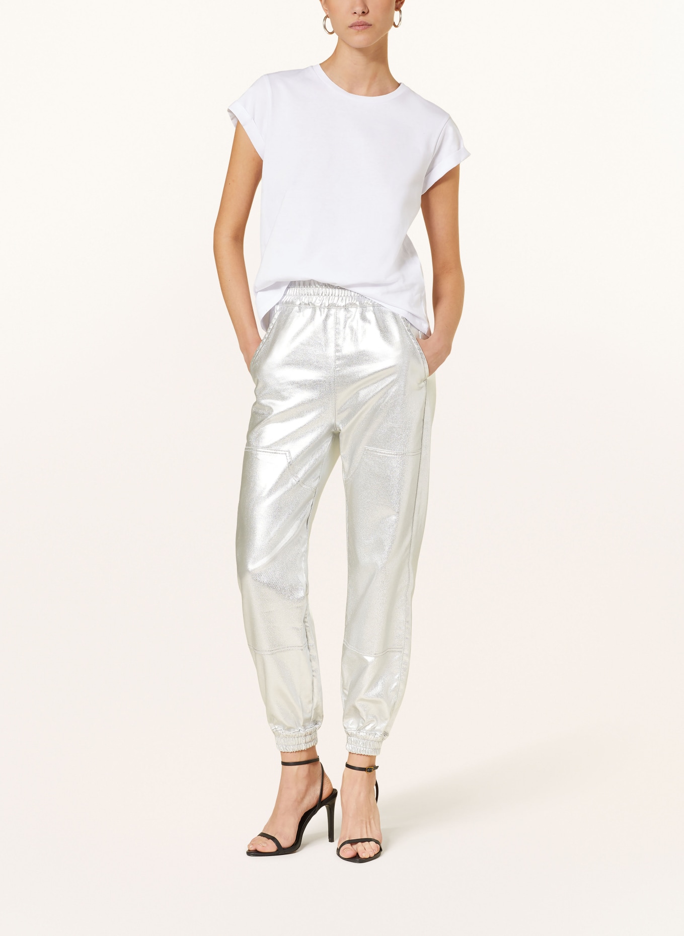 ALLSAINTS T-shirt ANNA, Color: WHITE/ BLACK (Image 2)