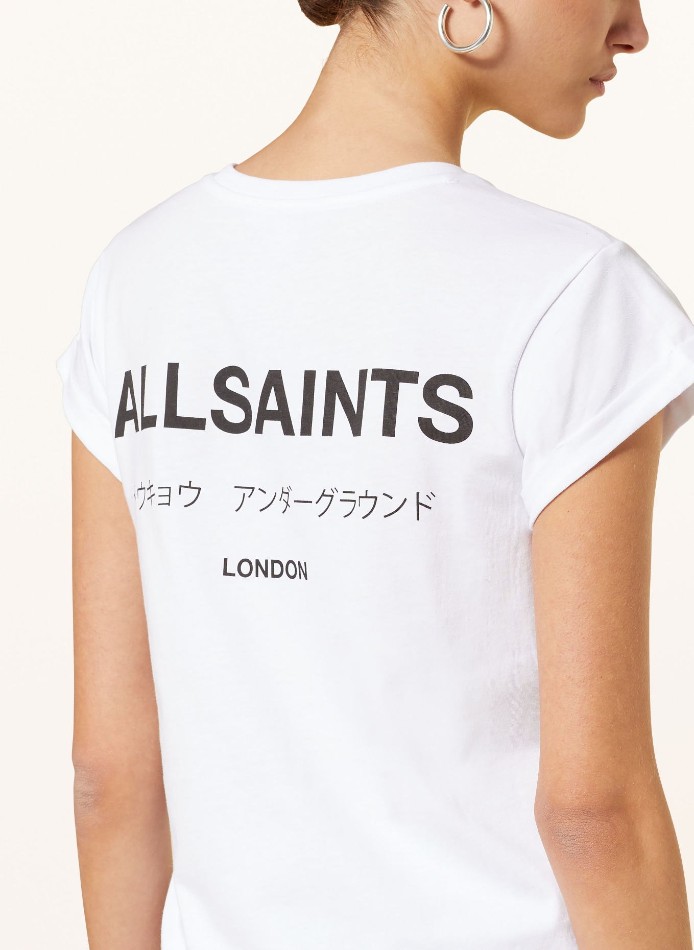 ALLSAINTS T-Shirt ANNA, Farbe: WEISS/ SCHWARZ (Bild 4)