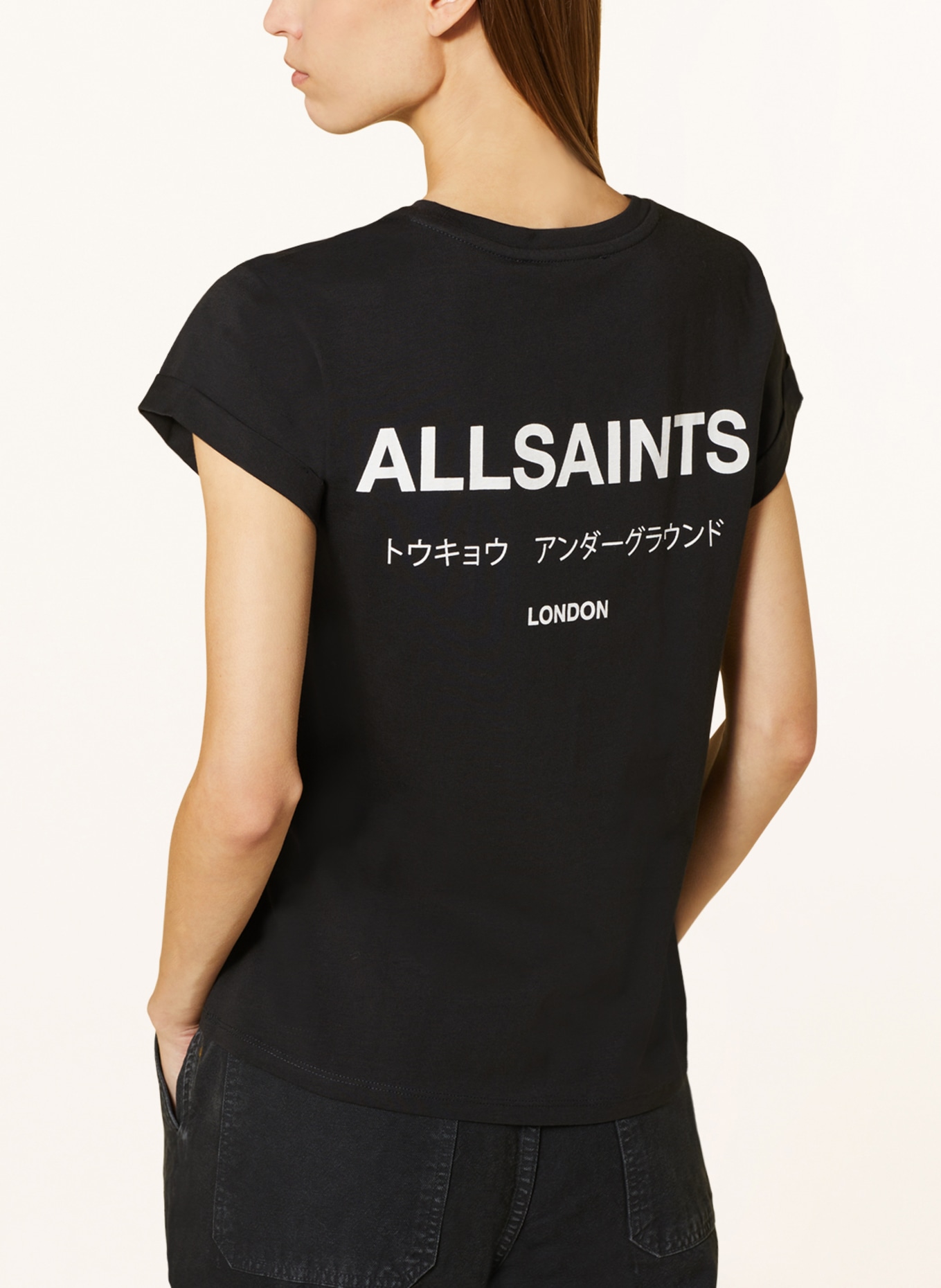 ALLSAINTS T-Shirt ANNA, Farbe: SCHWARZ/ WEISS (Bild 4)