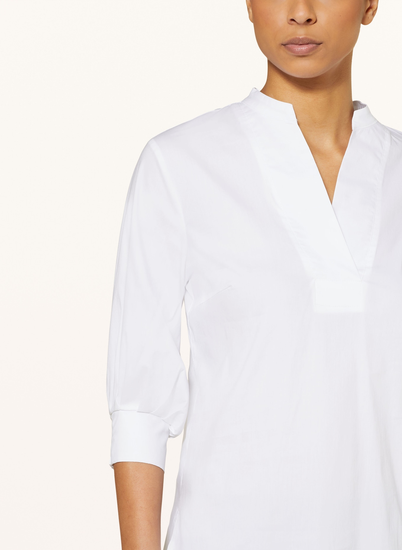 MORE & MORE Shirt blouse with 3/4 sleeves, Color: WHITE (Image 4)