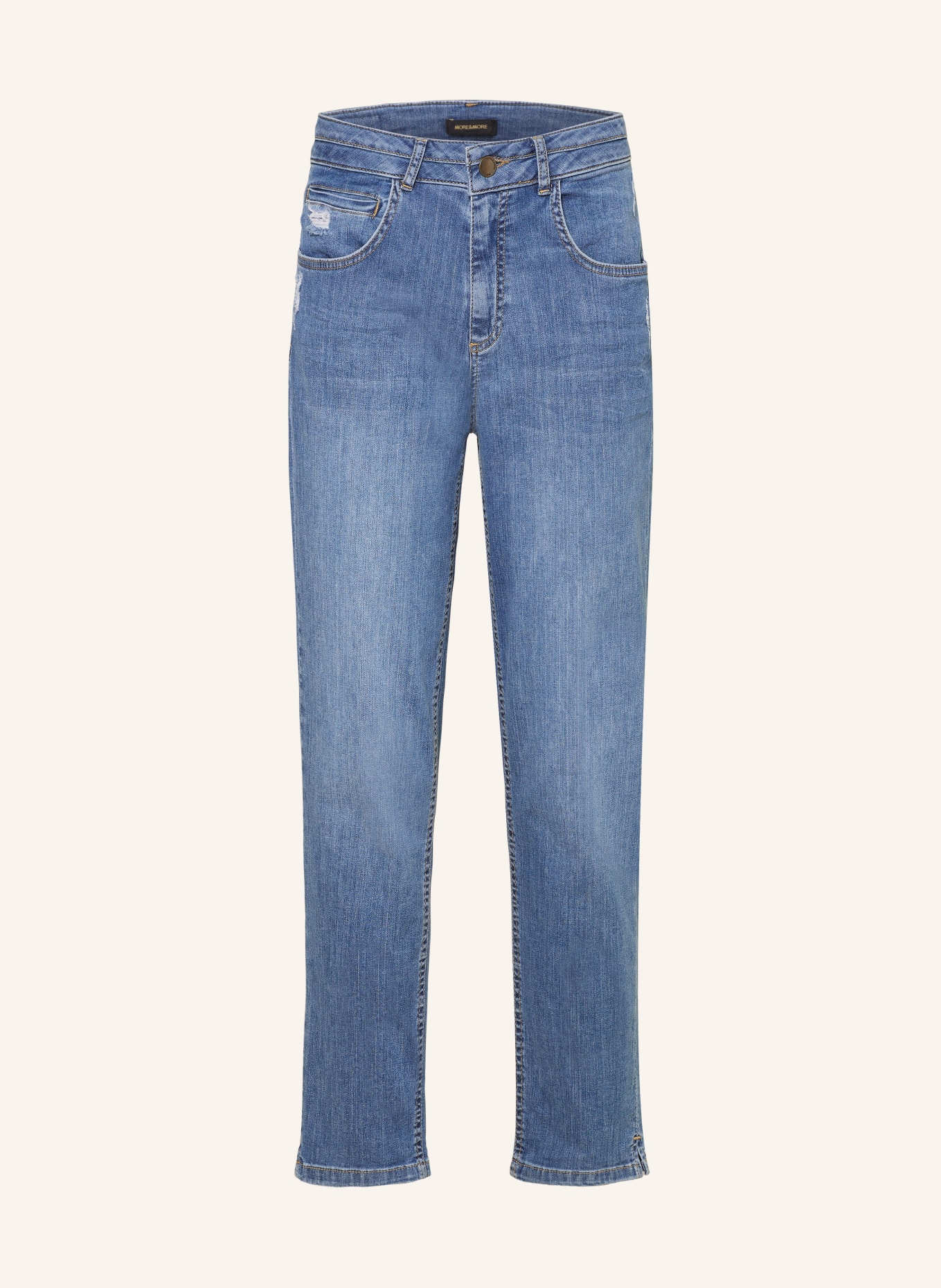 MORE & MORE Mom Jeans, Farbe: 0962 middle blue denim (Bild 1)