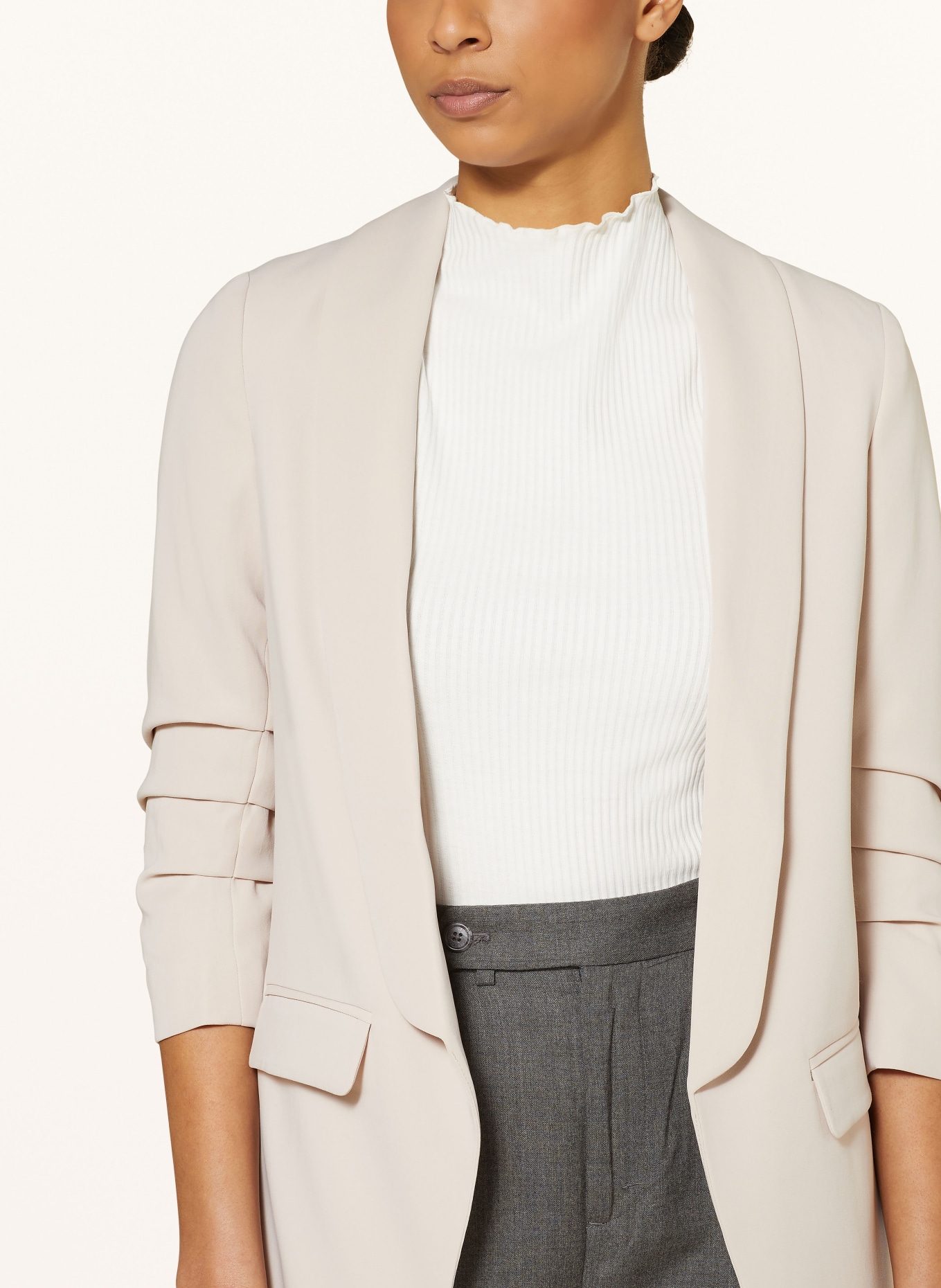 MORE & MORE Blazer with 3/4 sleeve, Color: BEIGE (Image 4)