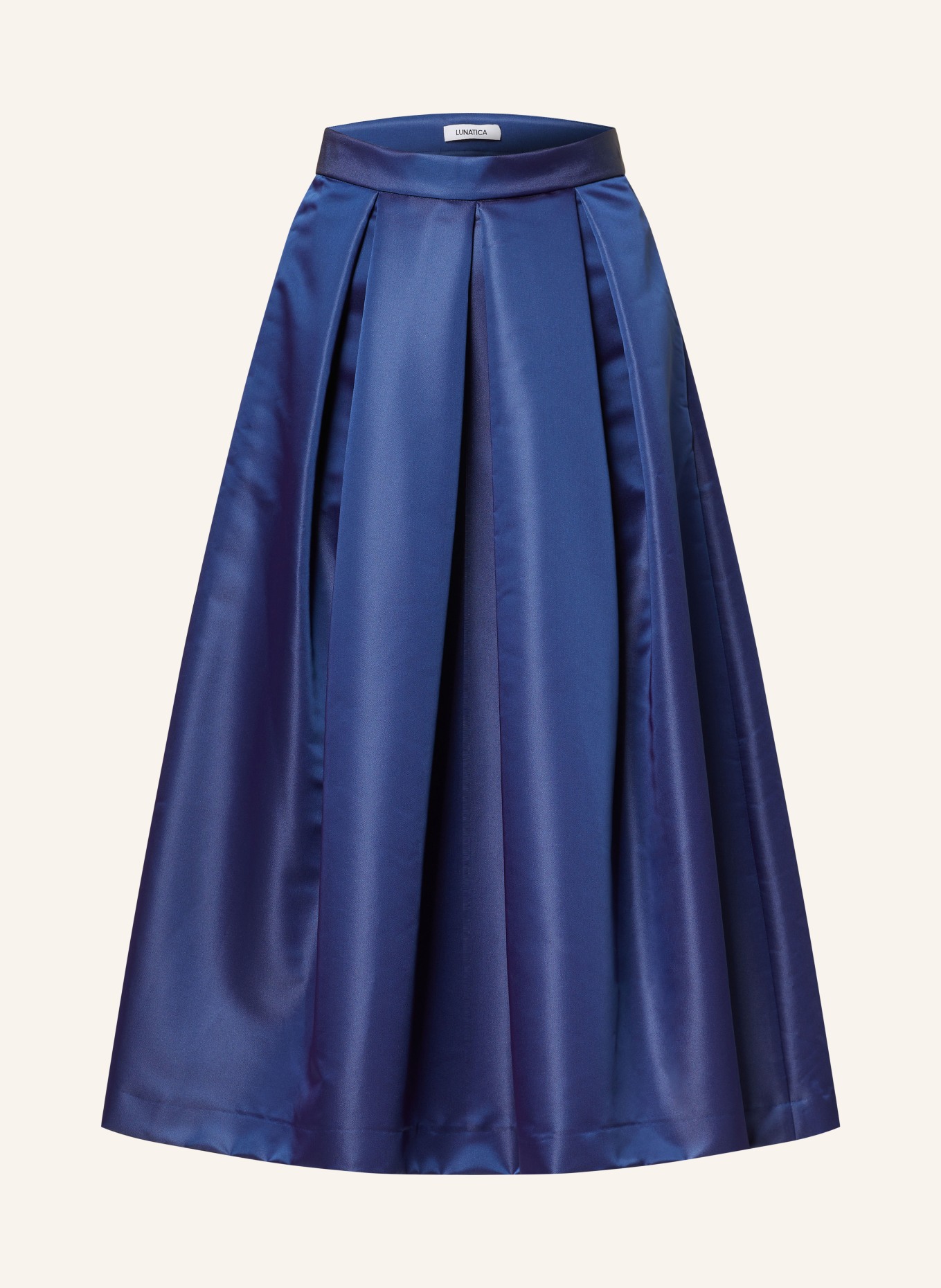 LUNATICA MILANO Pleated skirt, Color: DARK BLUE (Image 1)