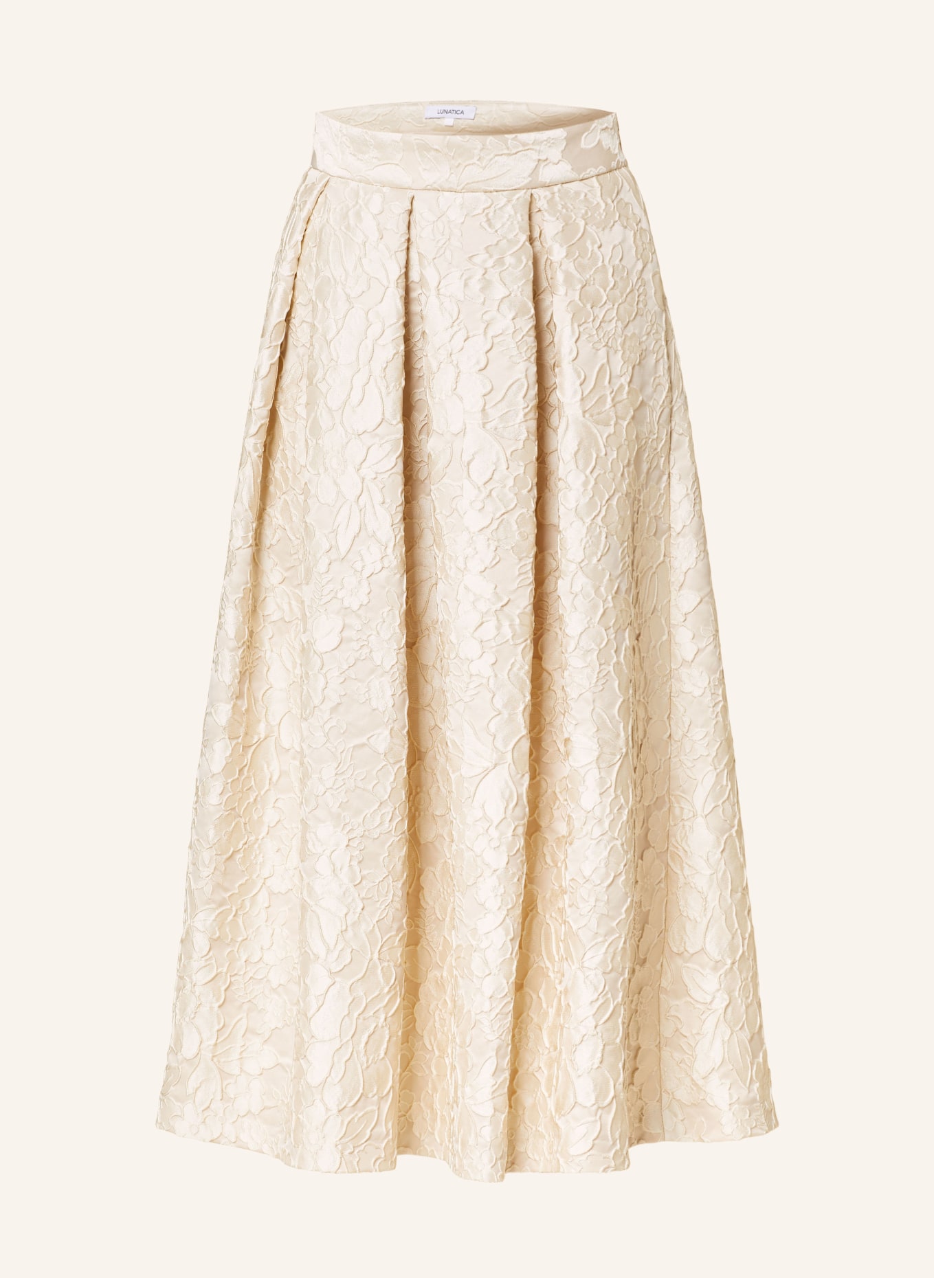 LUNATICA MILANO Jacquard skirt, Color: CREAM (Image 1)