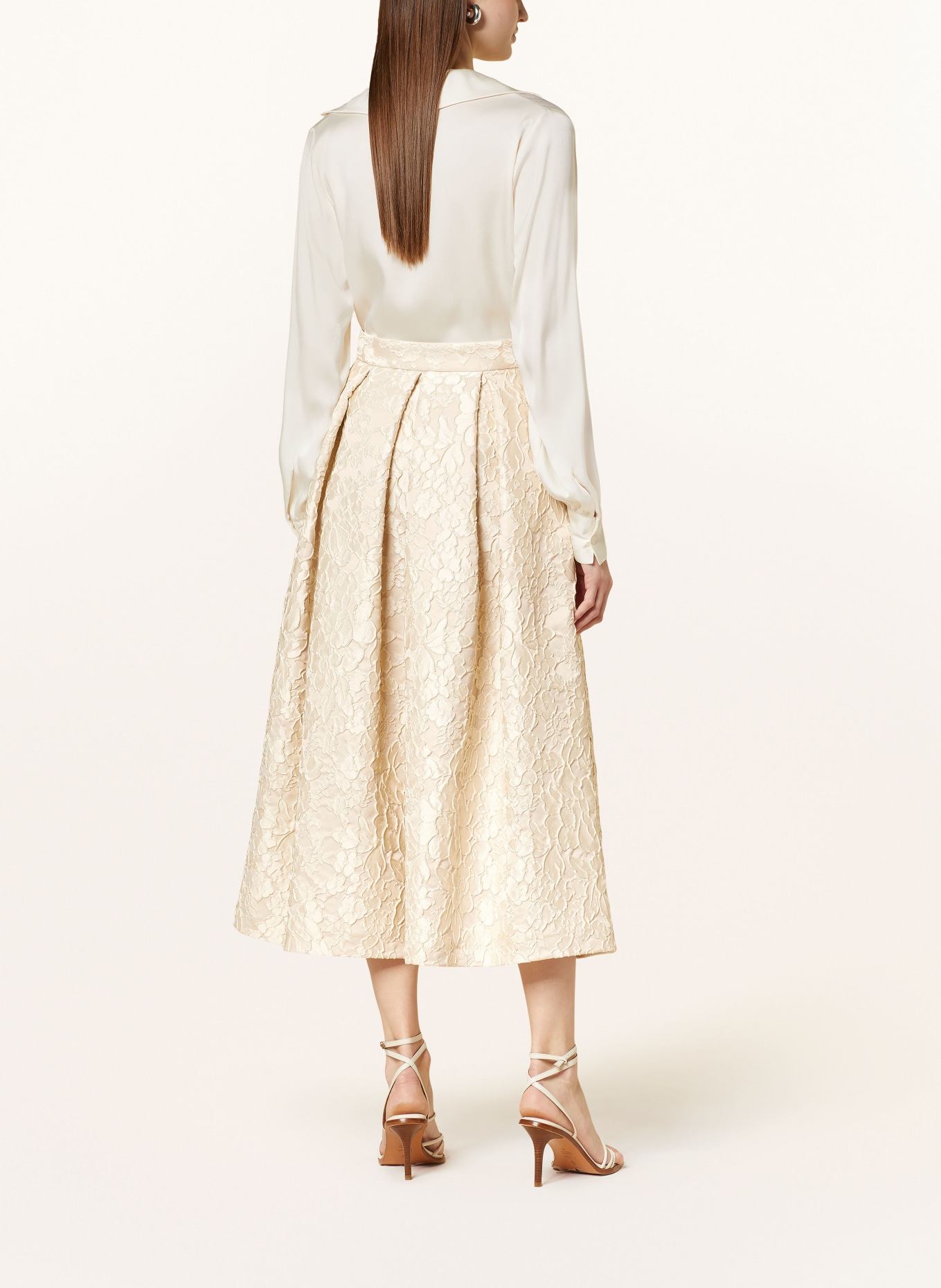 LUNATICA MILANO Jacquard skirt, Color: CREAM (Image 3)