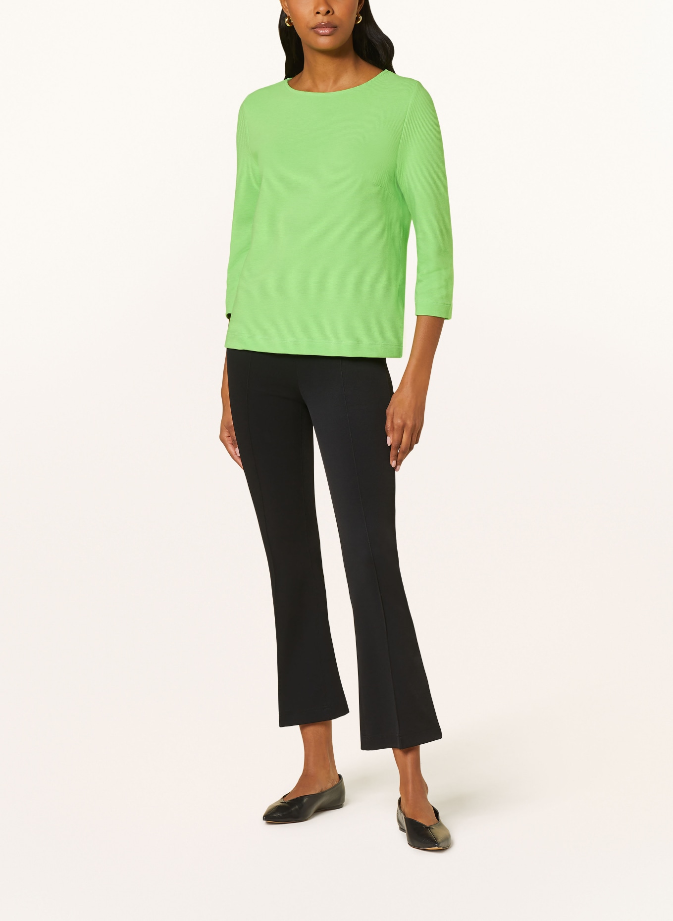 lilienfels Shirt with 3/4 sleeves, Color: NEON GREEN (Image 2)