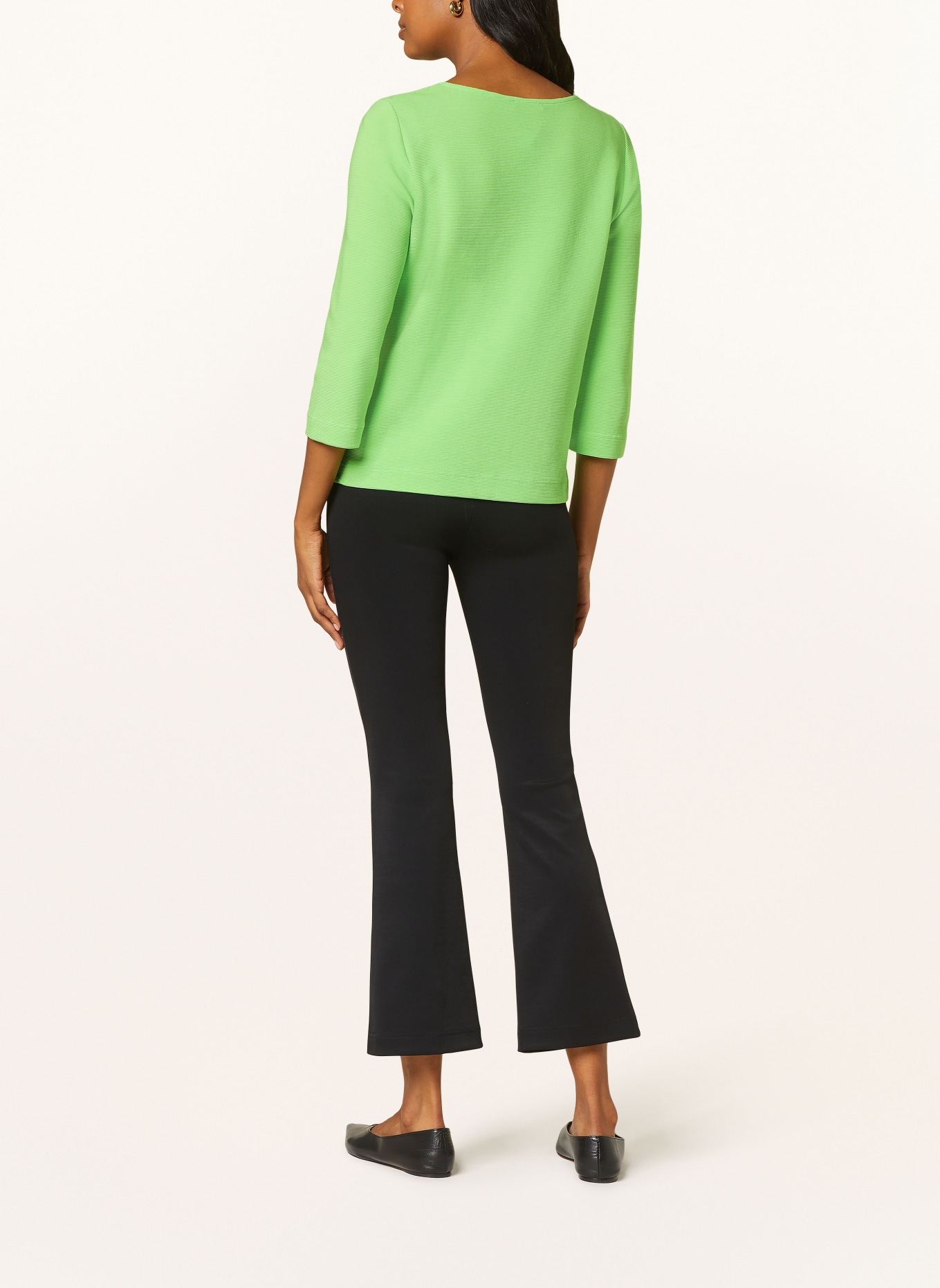 lilienfels Shirt with 3/4 sleeves, Color: NEON GREEN (Image 3)