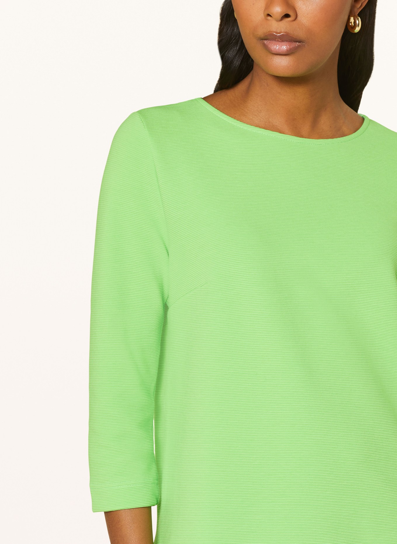 lilienfels Shirt with 3/4 sleeves, Color: NEON GREEN (Image 4)