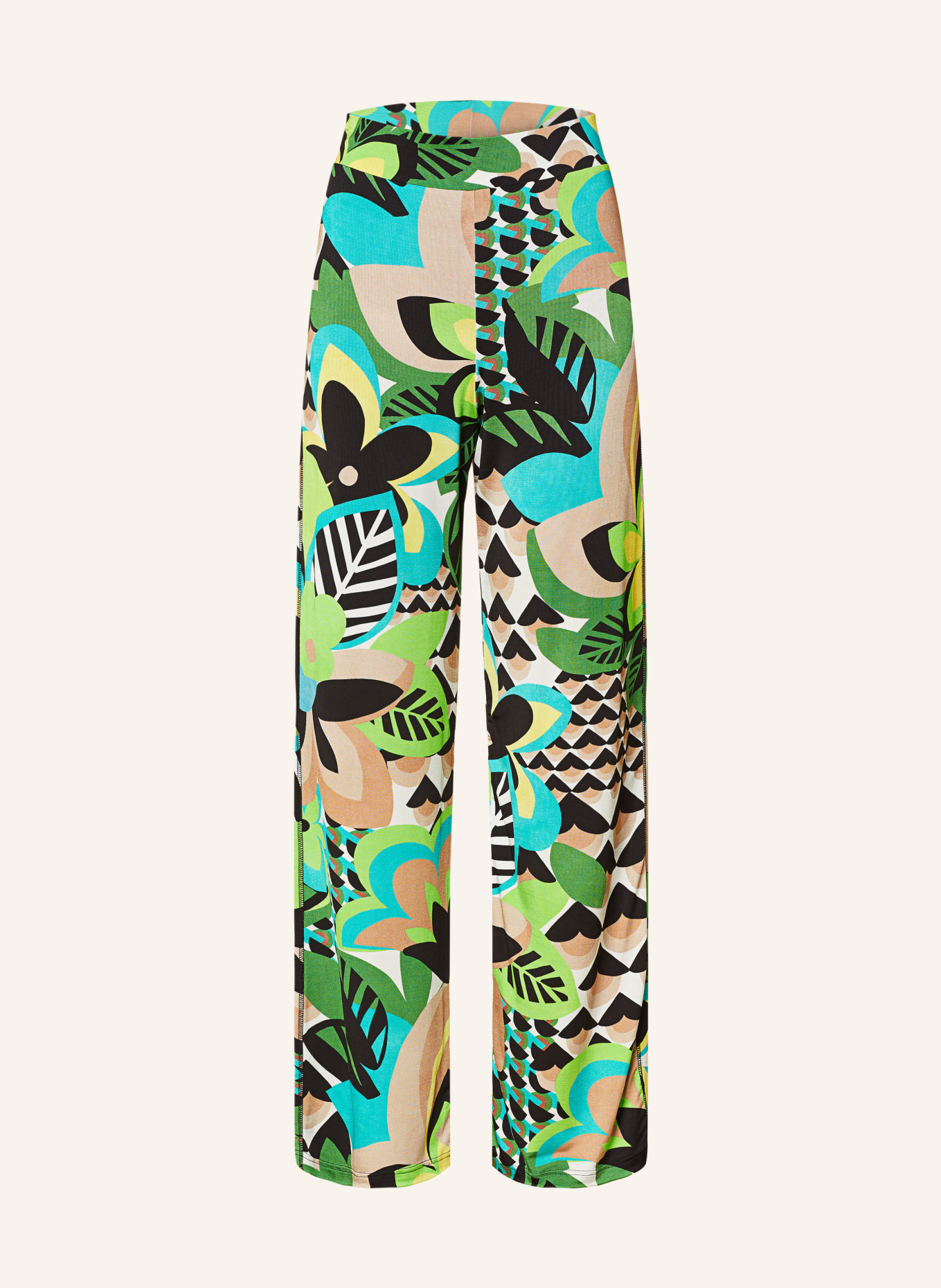 lilienfels Jersey pants, Color: BLACK/ YELLOW/ GREEN (Image 1)