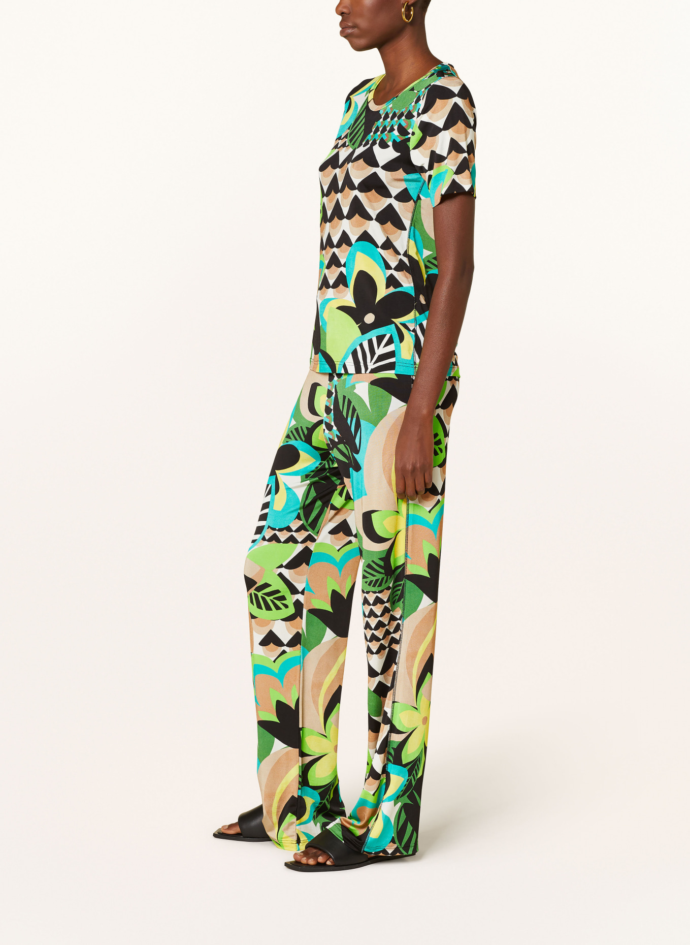 lilienfels Jersey pants, Color: BLACK/ YELLOW/ GREEN (Image 4)