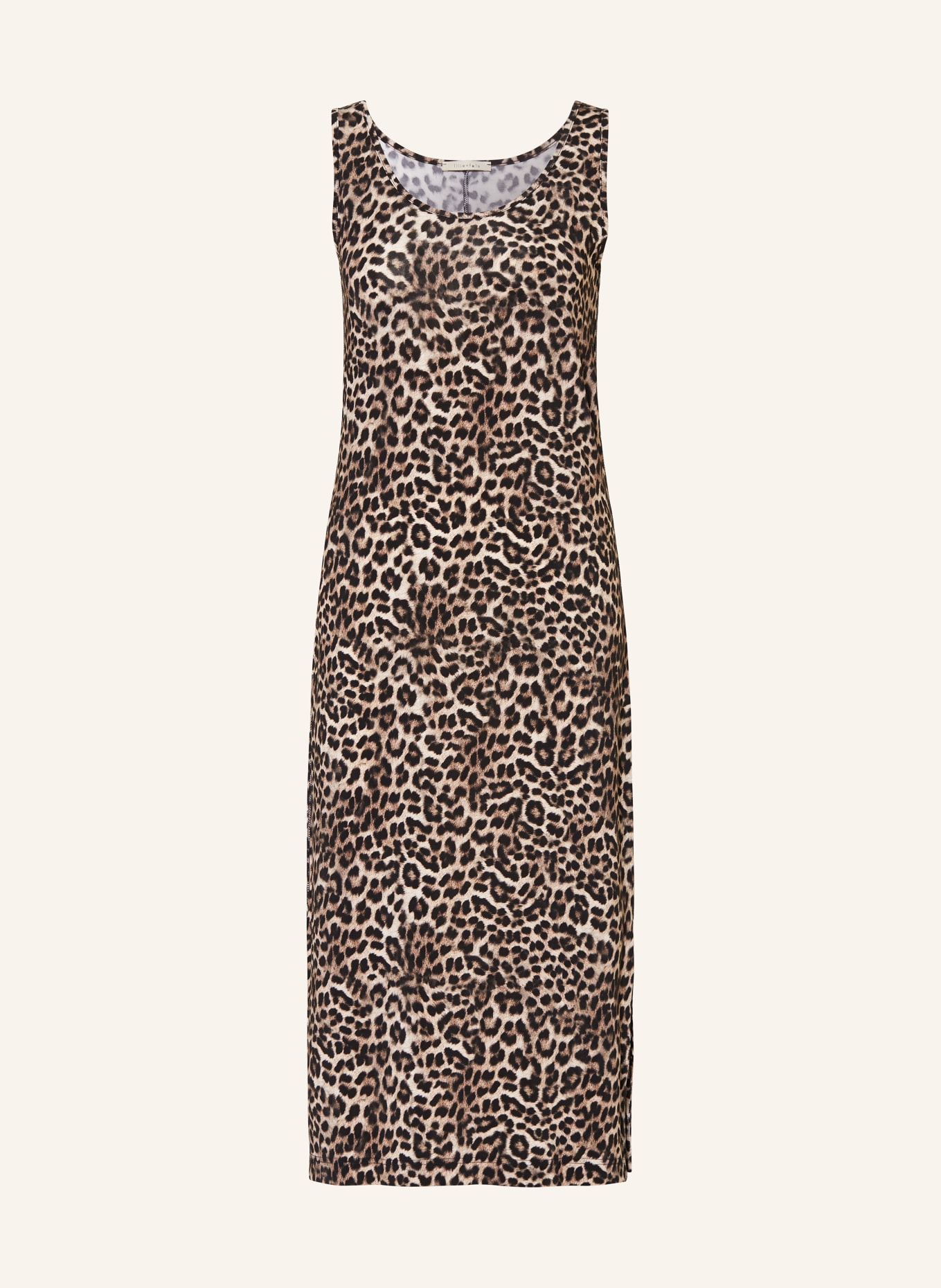 lilienfels Jersey dress, Color: TAUPE/ BLACK (Image 1)