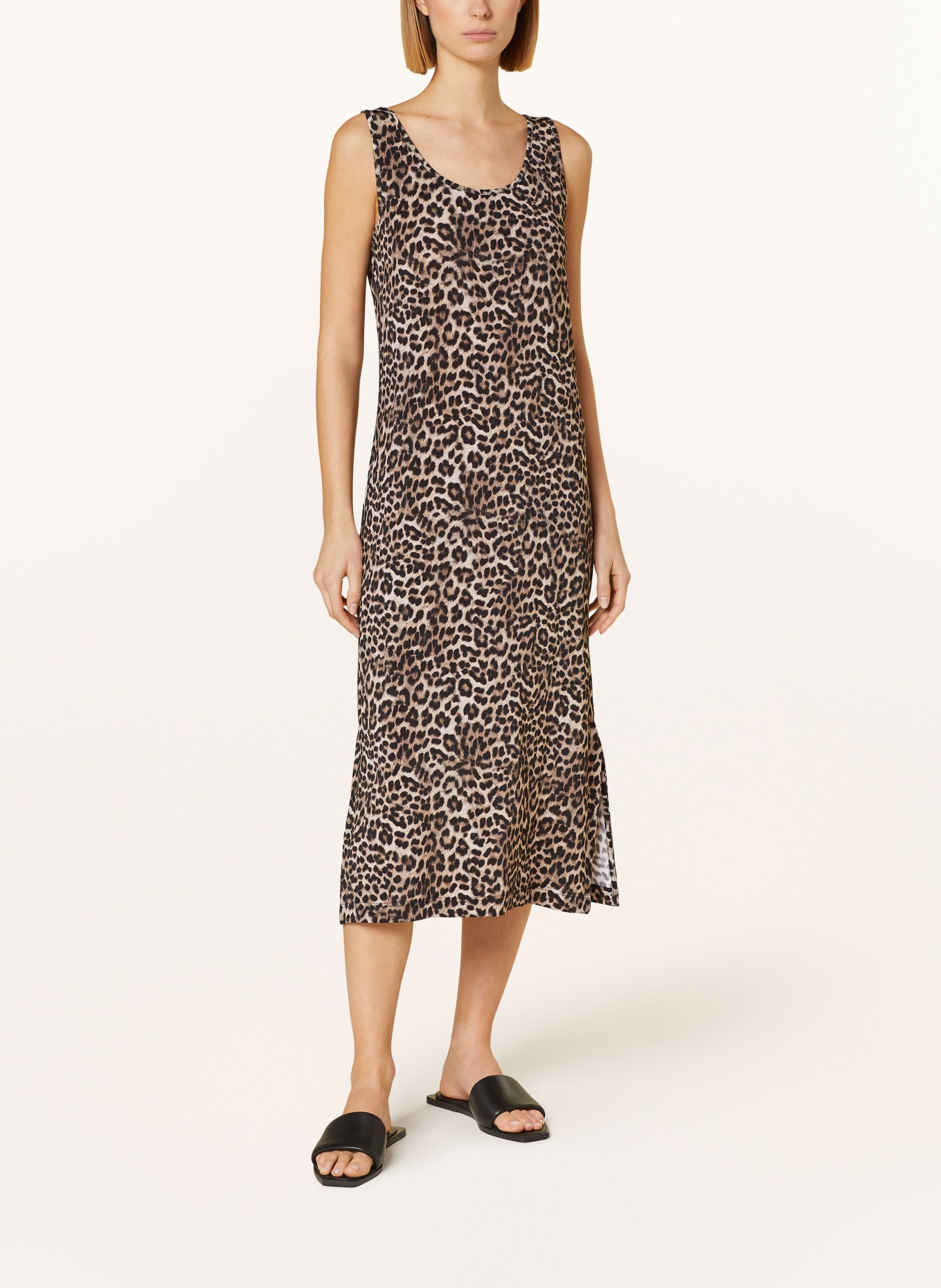 lilienfels Jersey dress, Color: TAUPE/ BLACK (Image 2)
