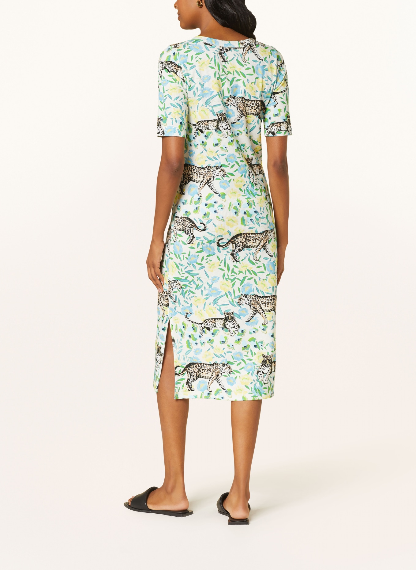 lilienfels Dress, Color: ECRU/ GREEN/ BROWN (Image 3)