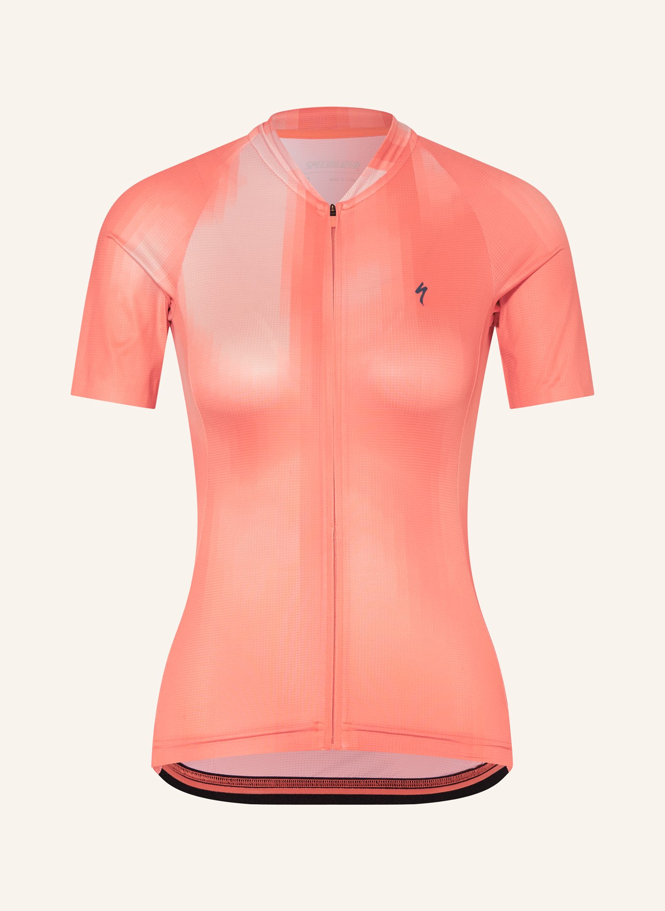 SPECIALIZED Cycling jersey SL AIR DISTORTION JERSEY, Color: ORANGE/ LIGHT ORANGE (Image 1)