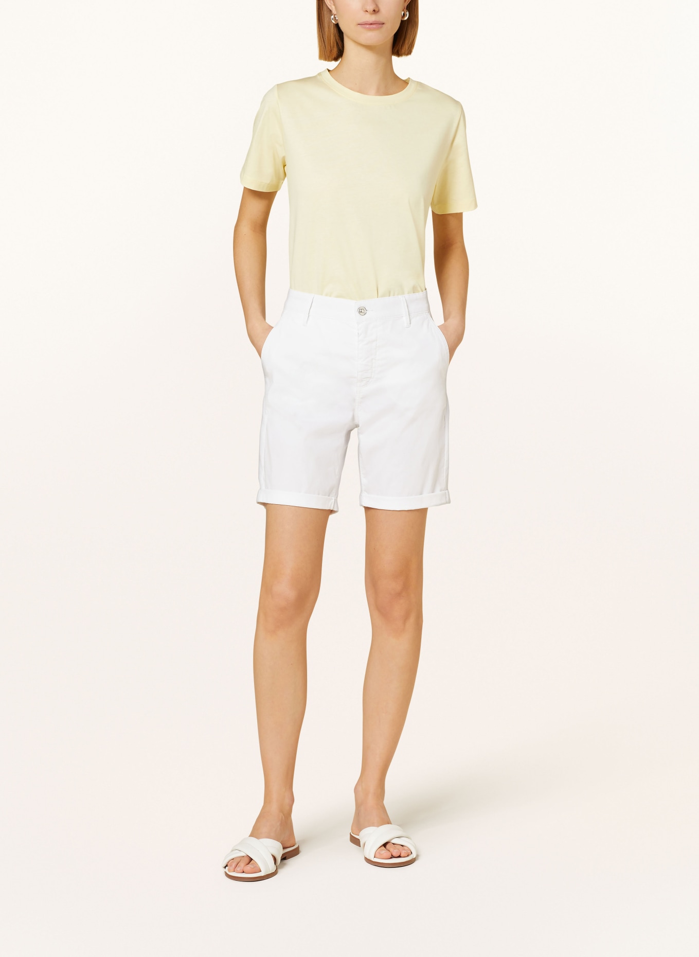 MAC Shorts CHINO, Color: WHITE (Image 2)