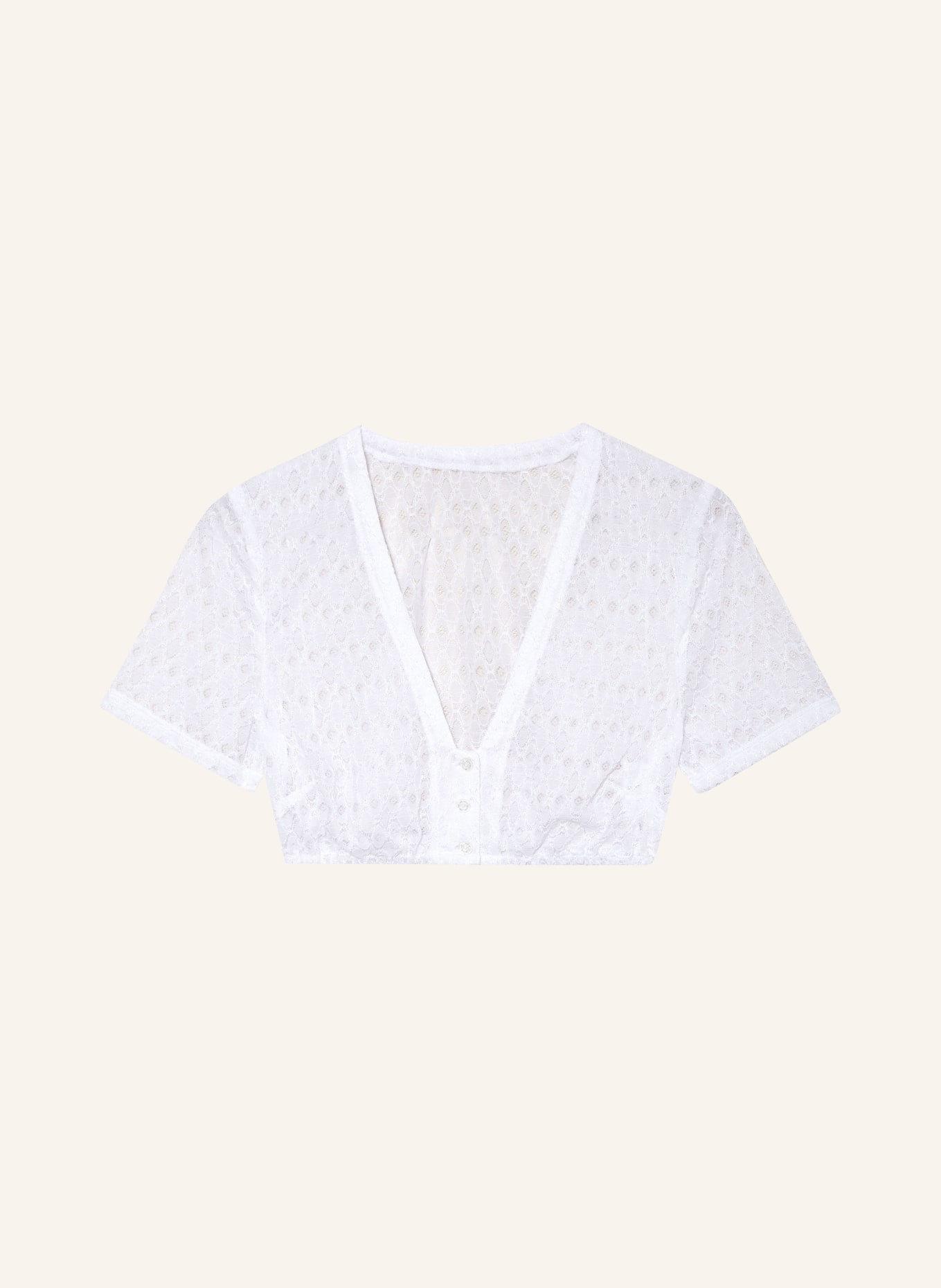 WALDORFF Dirndlbluse aus Spitze: WEISS