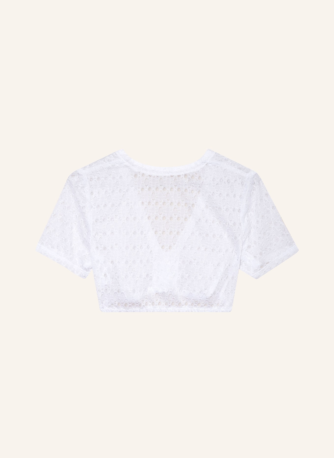 WALDORFF Dirndl blouse made of crochet lace, Color: WHITE (Image 2)