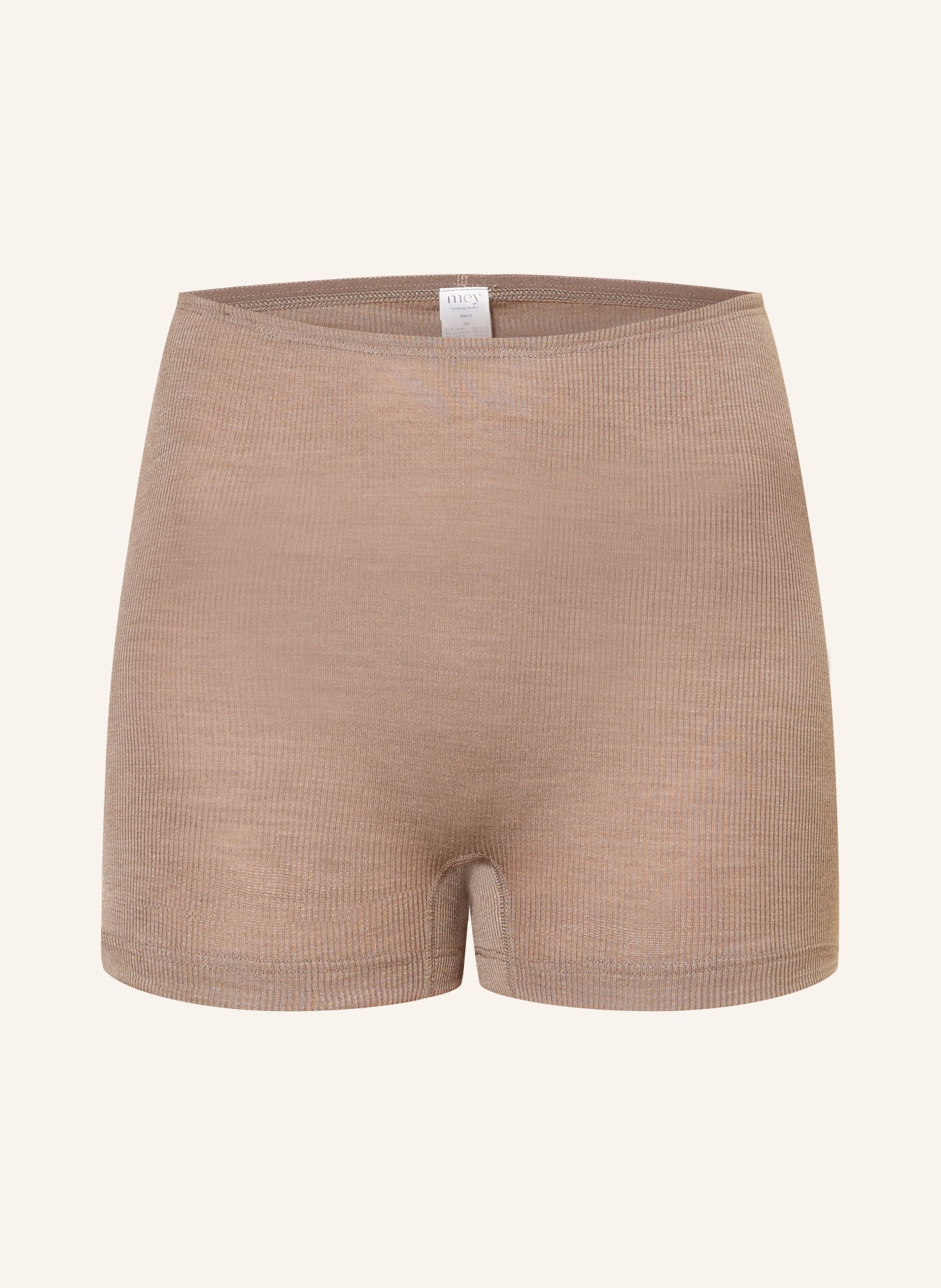 mey Pajama shorts WOOL LOVE series with silk, Color: TAUPE (Image 1)