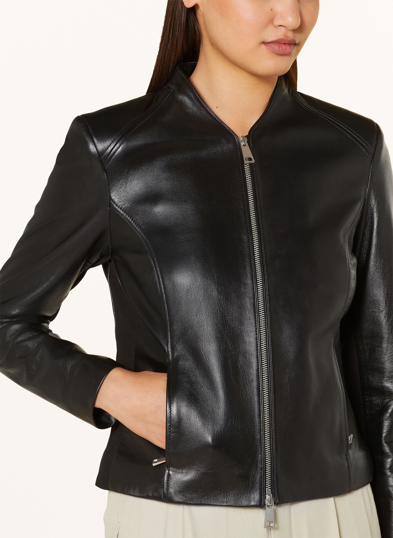 ARMA Leather jacket STEVIE, Color: BLACK (Image 4)