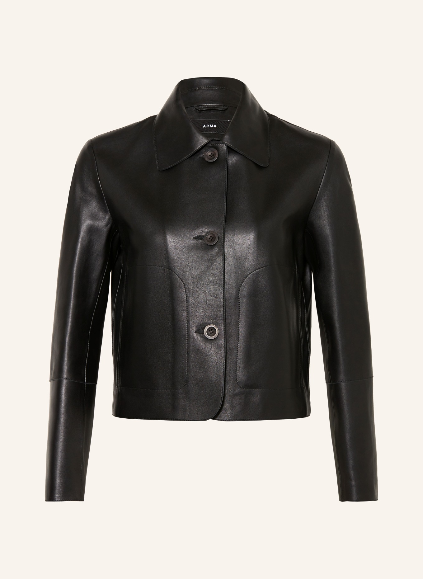 ARMA Leather jacket EMY, Color: BLACK (Image 1)