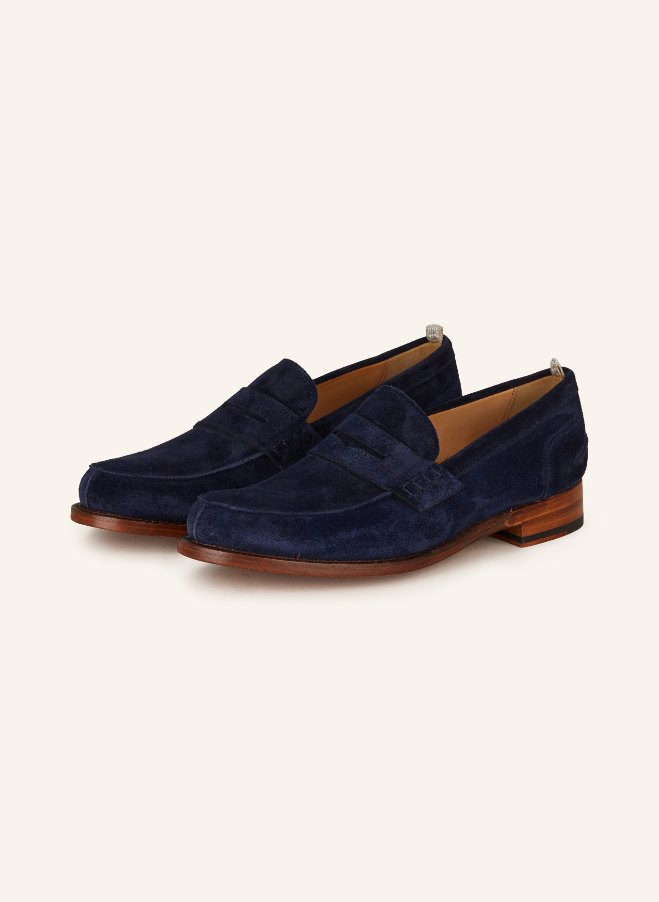 Cordwainer Penny loafers, Color: DARK BLUE (Image 1)