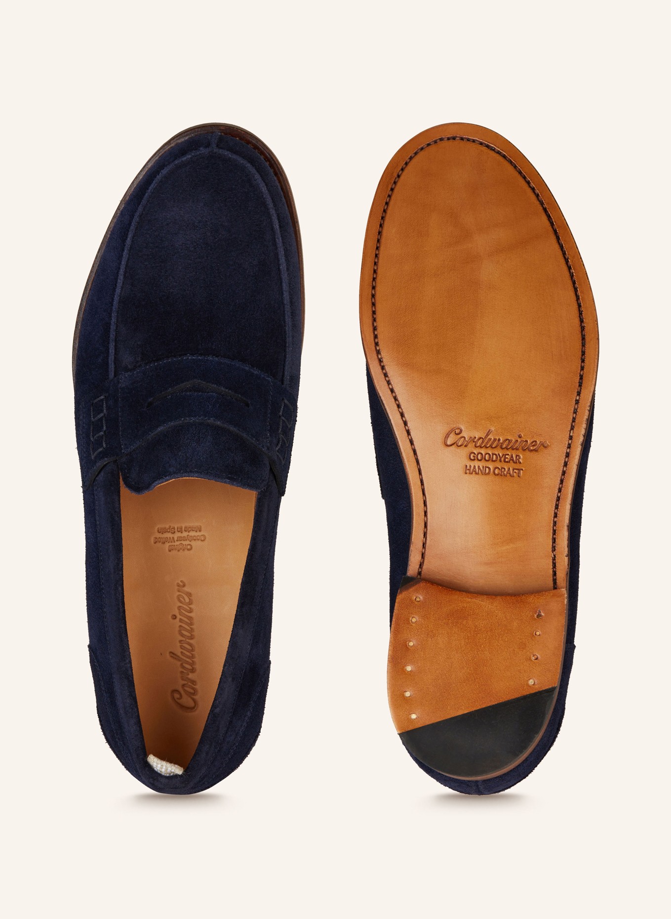 Cordwainer Penny loafers, Color: DARK BLUE (Image 5)