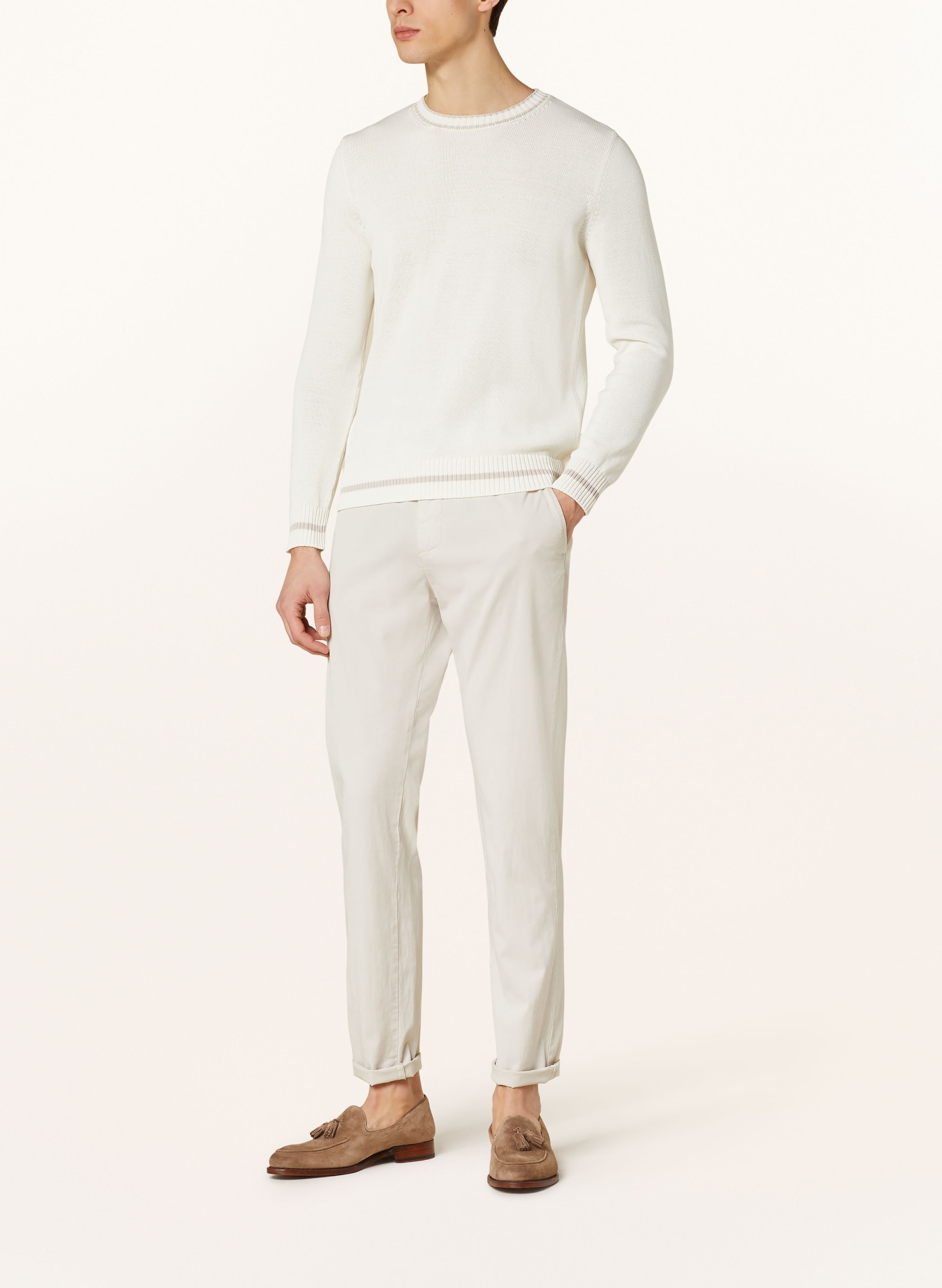 eleventy Pullover, Farbe: WEISS/ BEIGE (Bild 2)