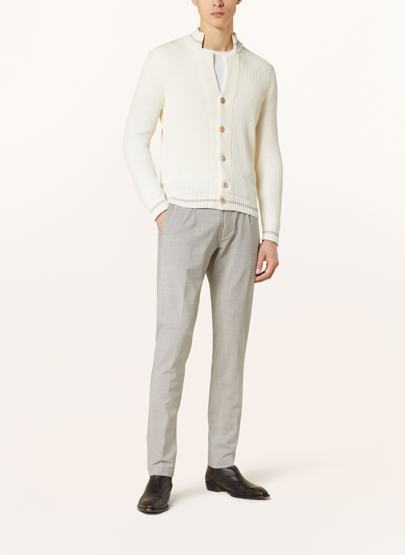 eleventy Cardigan, Color: WHITE/ BEIGE (Image 2)